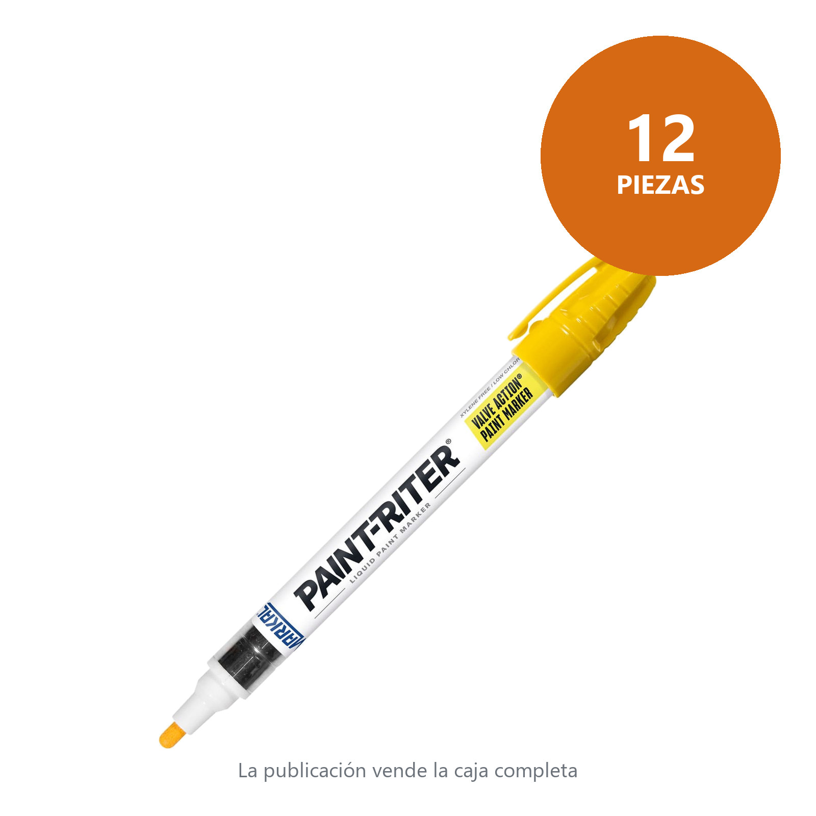 MARCADOR VALVE ACTION AMARILLO (CAJA C/12 - PRECIO X PZA) - Imagen 3