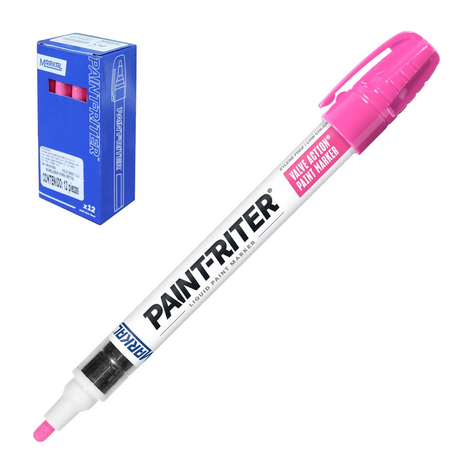 Marcador de Pintura Valve Action Rosa Markal