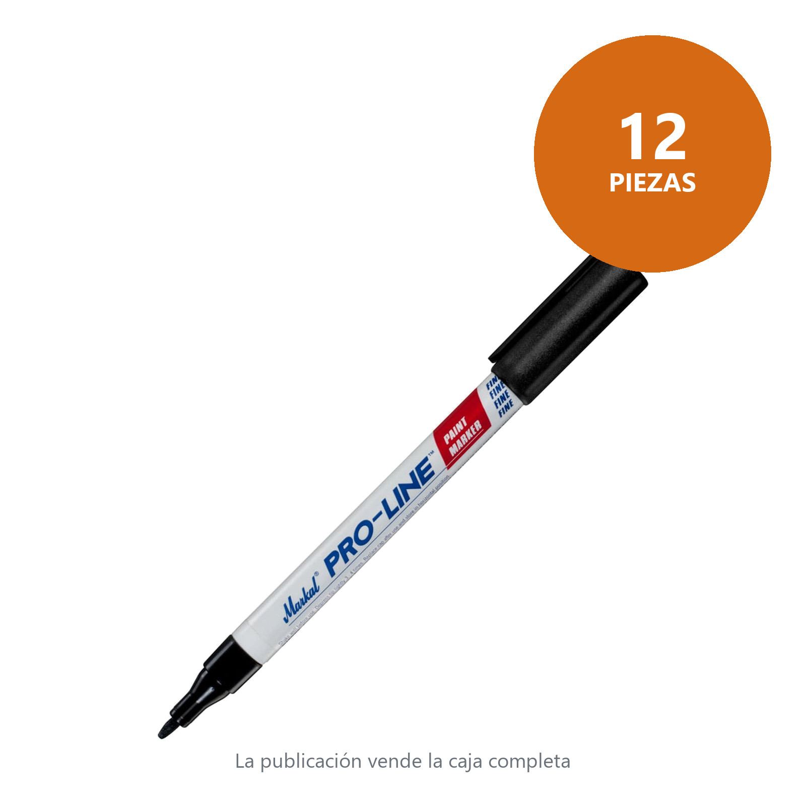 MARCADOR PUNTO FINO PROLINE NEGRO (CAJA C/12 - PRECIO X PZA) - Imagen 2