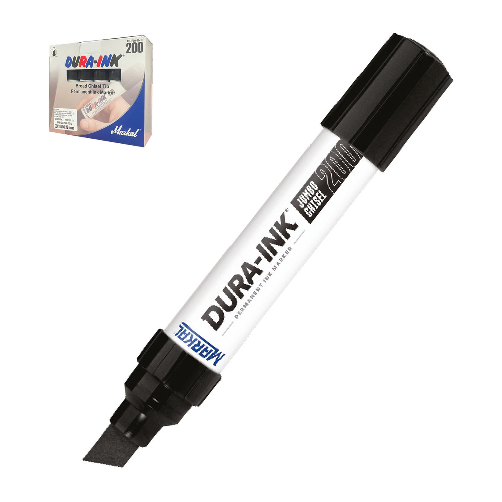 Marcador Permanente Negro Markal 200