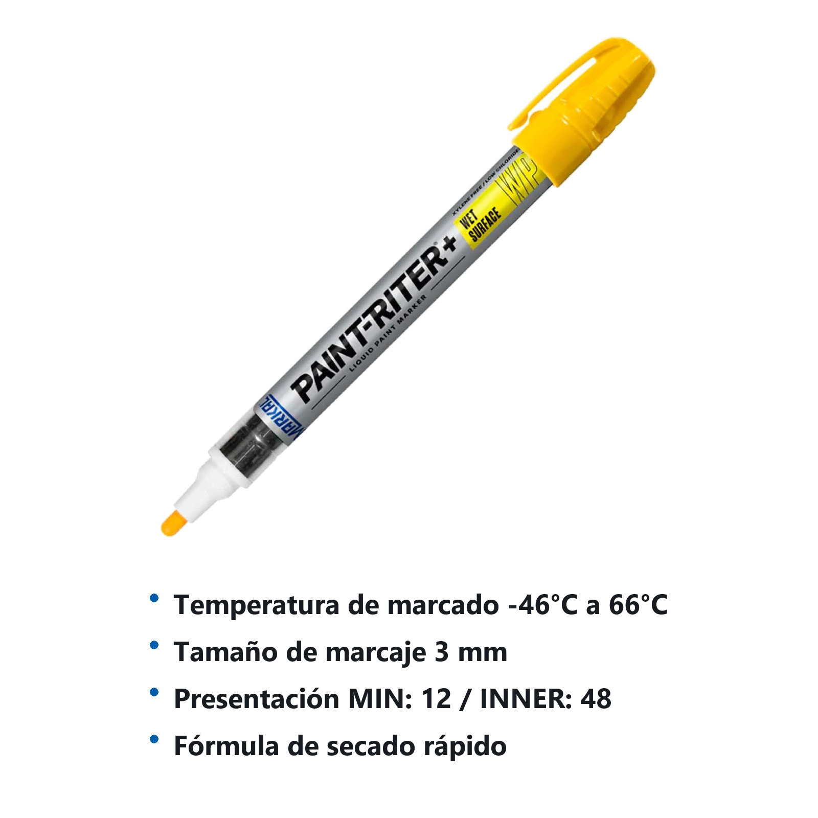 MARCADOR WP PROLINE AMARILLO (CAJA C/12 - PRECIO X PZA) - Imagen 3