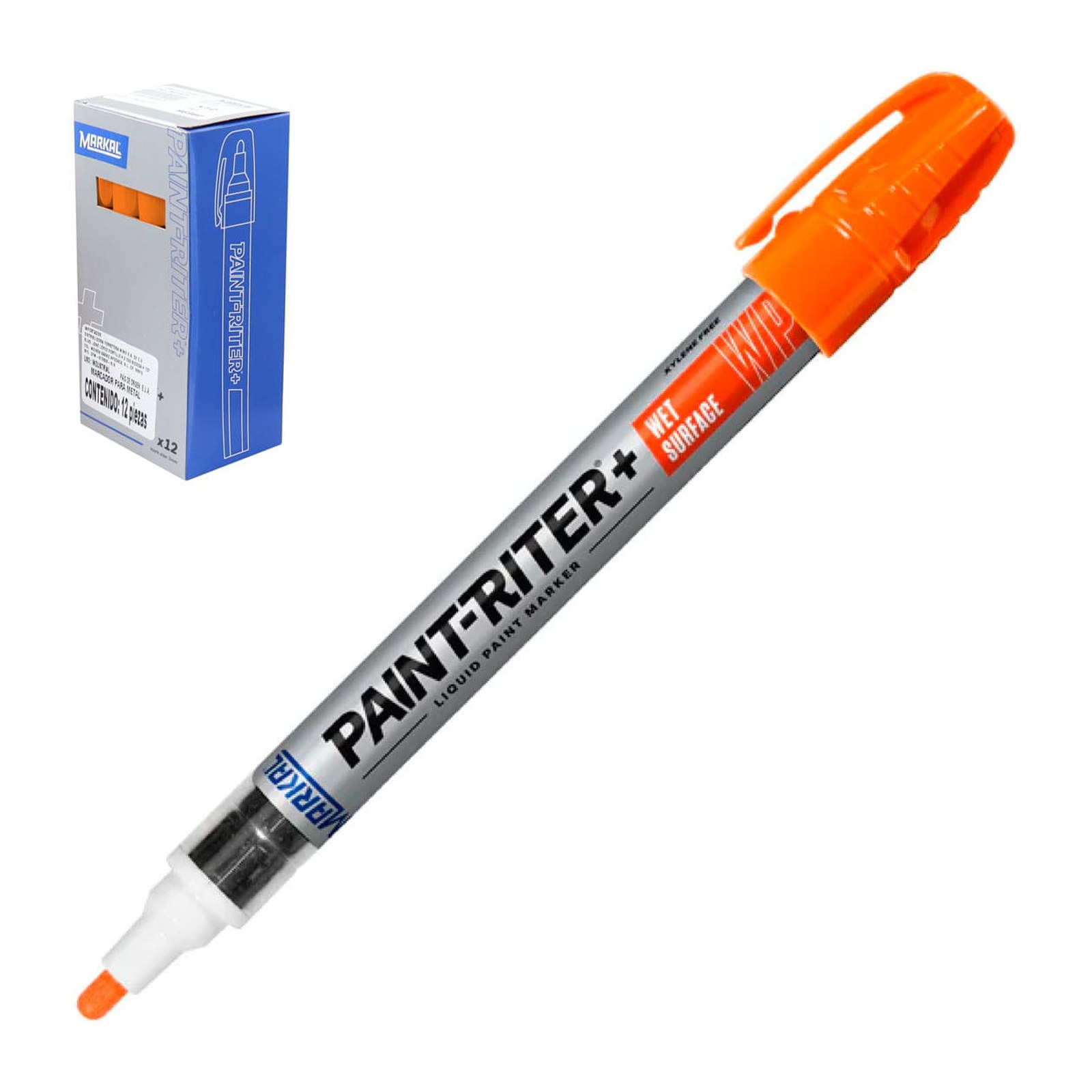 Marcador de Pintura Markal Pro-Line WP Naranja