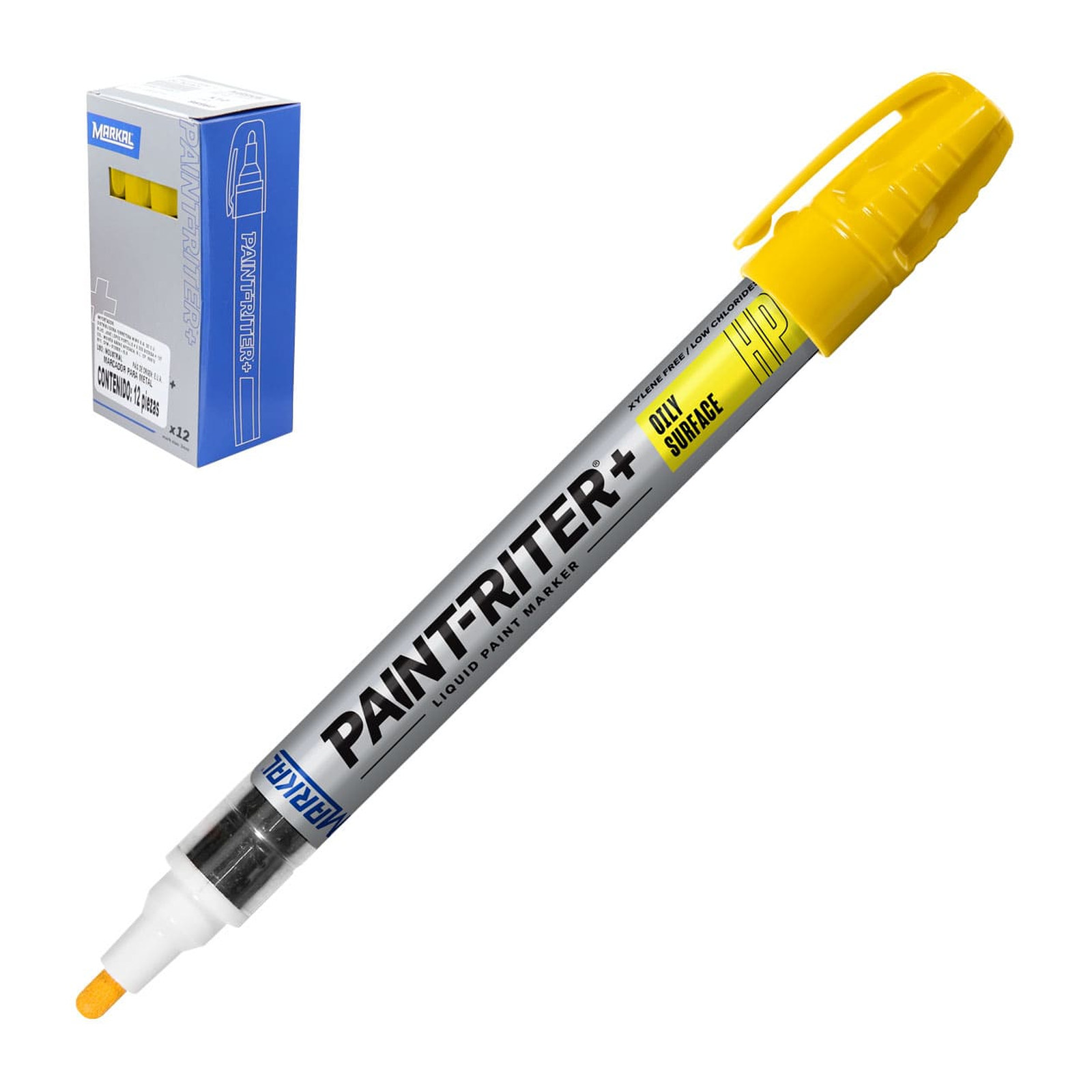 Marcador de Pintura HP Pro-Line Color Amarillo Markal