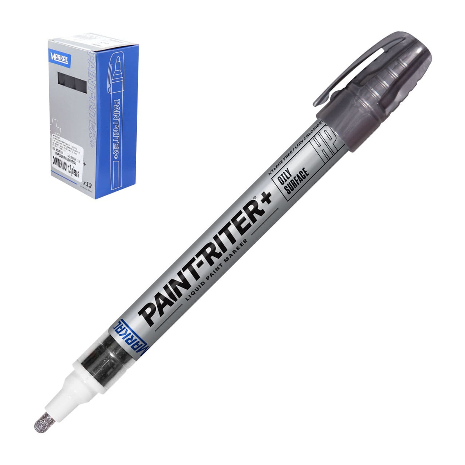 Marcador de Pintura HP Proline Color Plata Markal