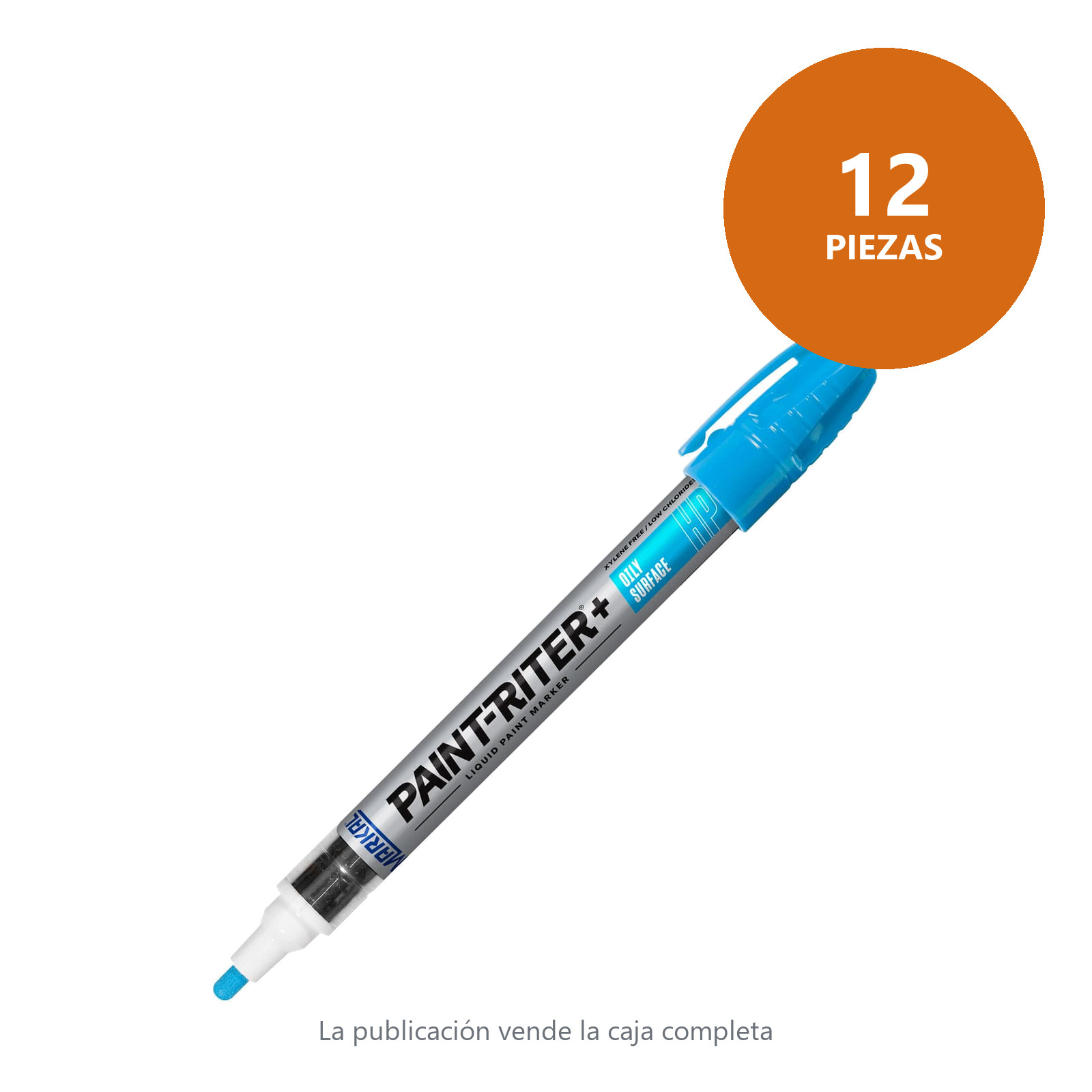 MARCADOR HP PROLINE AZUL CLARO (CAJA C/12 - PRECIO X PZA) - Imagen 3