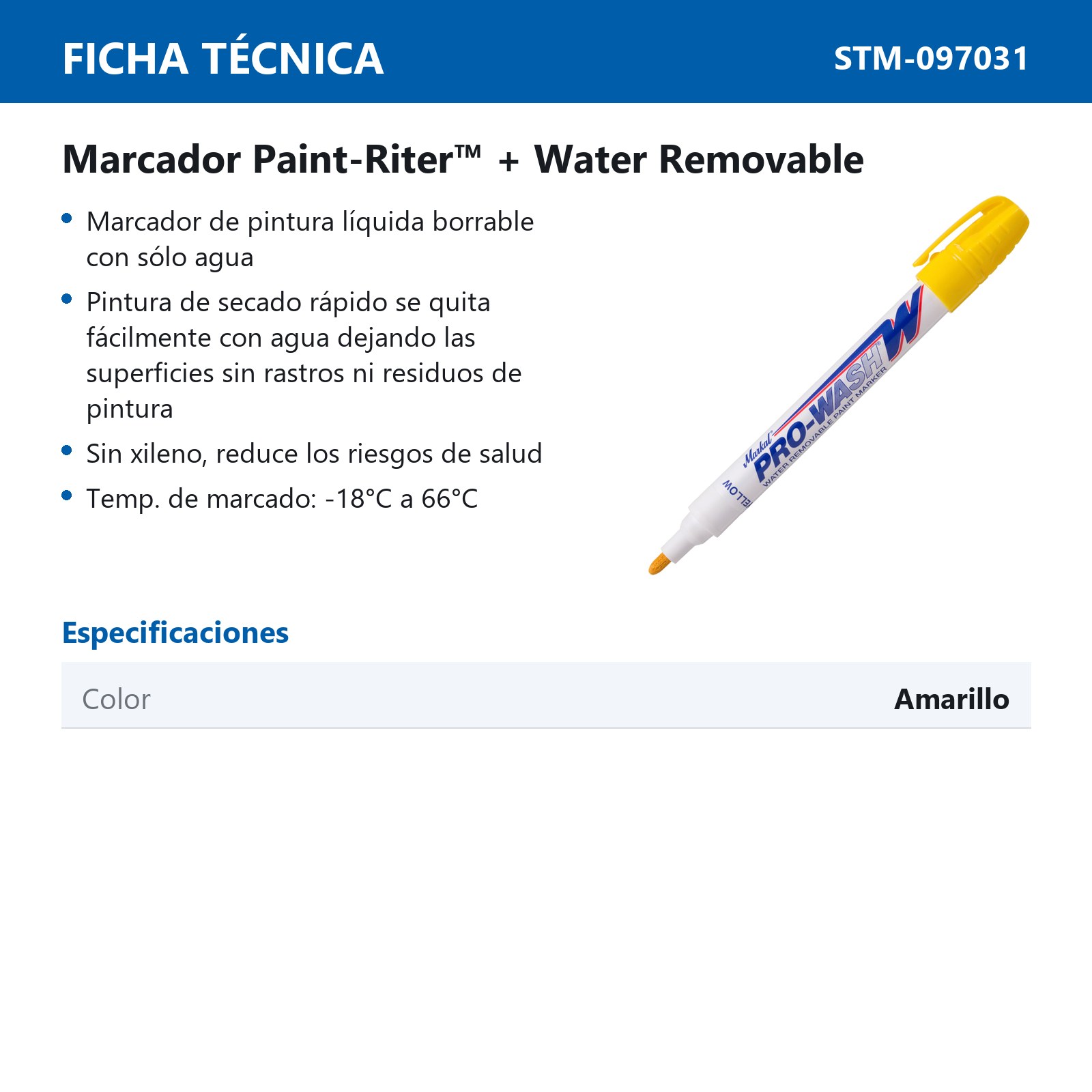 PROWASH-W AMARILLO (CAJA C/12 - PRECIO X PZA) - Imagen 3
