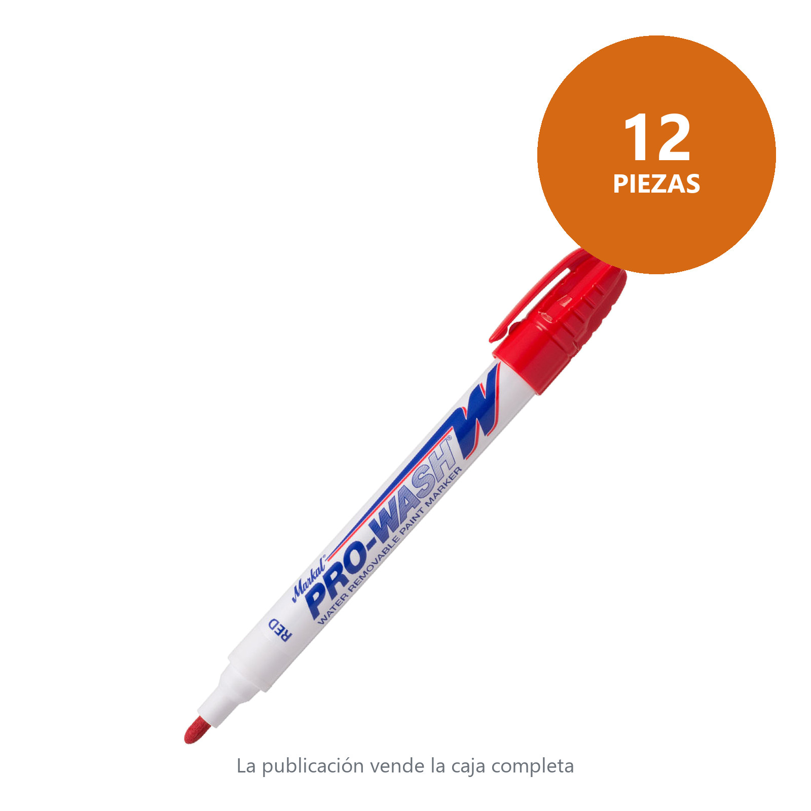 PROWASH-W ROJO (CAJA C/12 - PRECIO X PZA) - Imagen 2