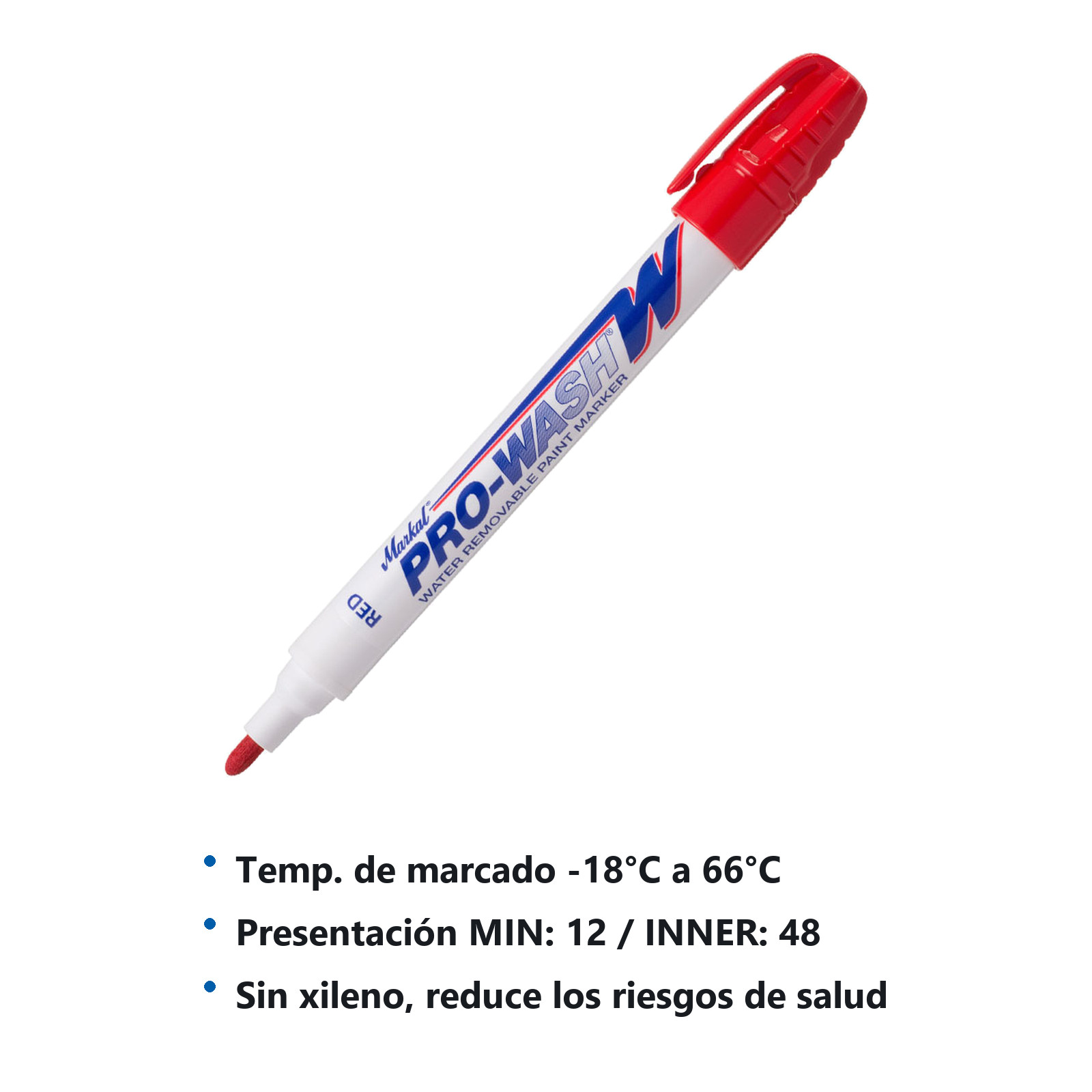 PROWASH-W ROJO (CAJA C/12 - PRECIO X PZA) - Imagen 3