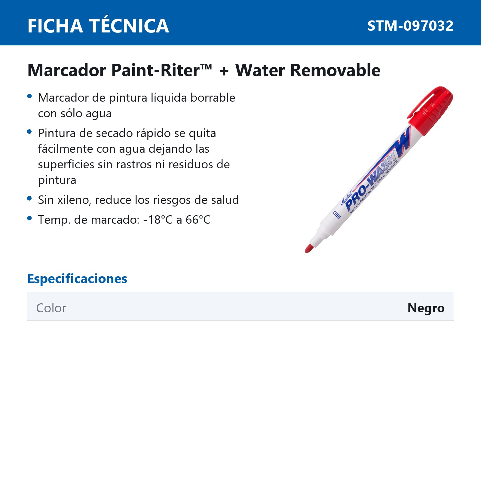 PROWASH-W ROJO (CAJA C/12 - PRECIO X PZA) - Imagen 3
