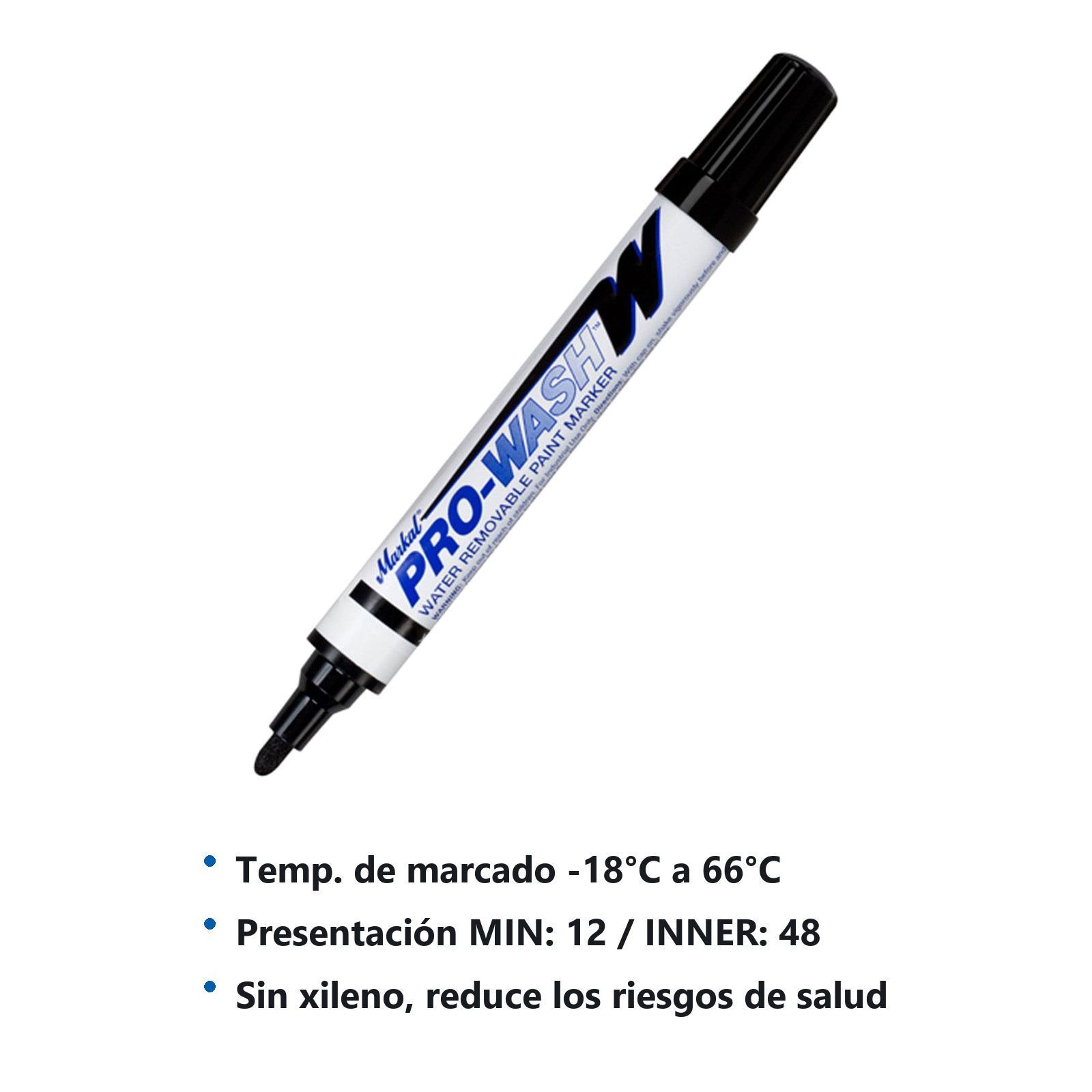 PROWASH-W NEGRO (CAJA C/12 - PRECIO X PZA) - Imagen 3