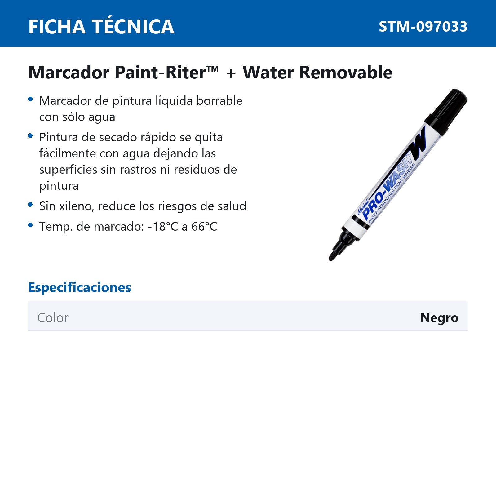 PROWASH-W NEGRO (CAJA C/12 - PRECIO X PZA) - Imagen 3