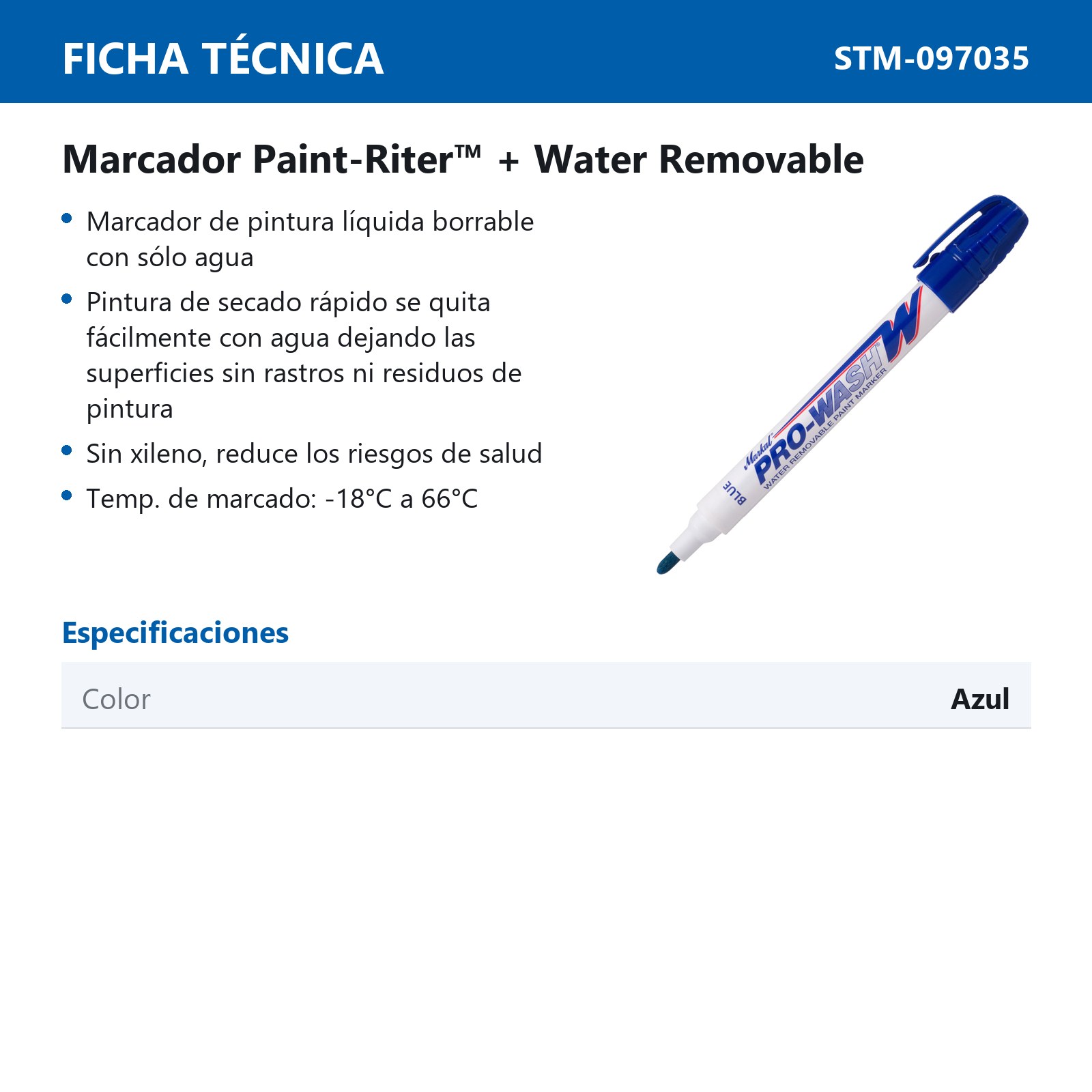 PROWASH-W AZUL (CAJA C/12 - PRECIO X PZA) - Imagen 3