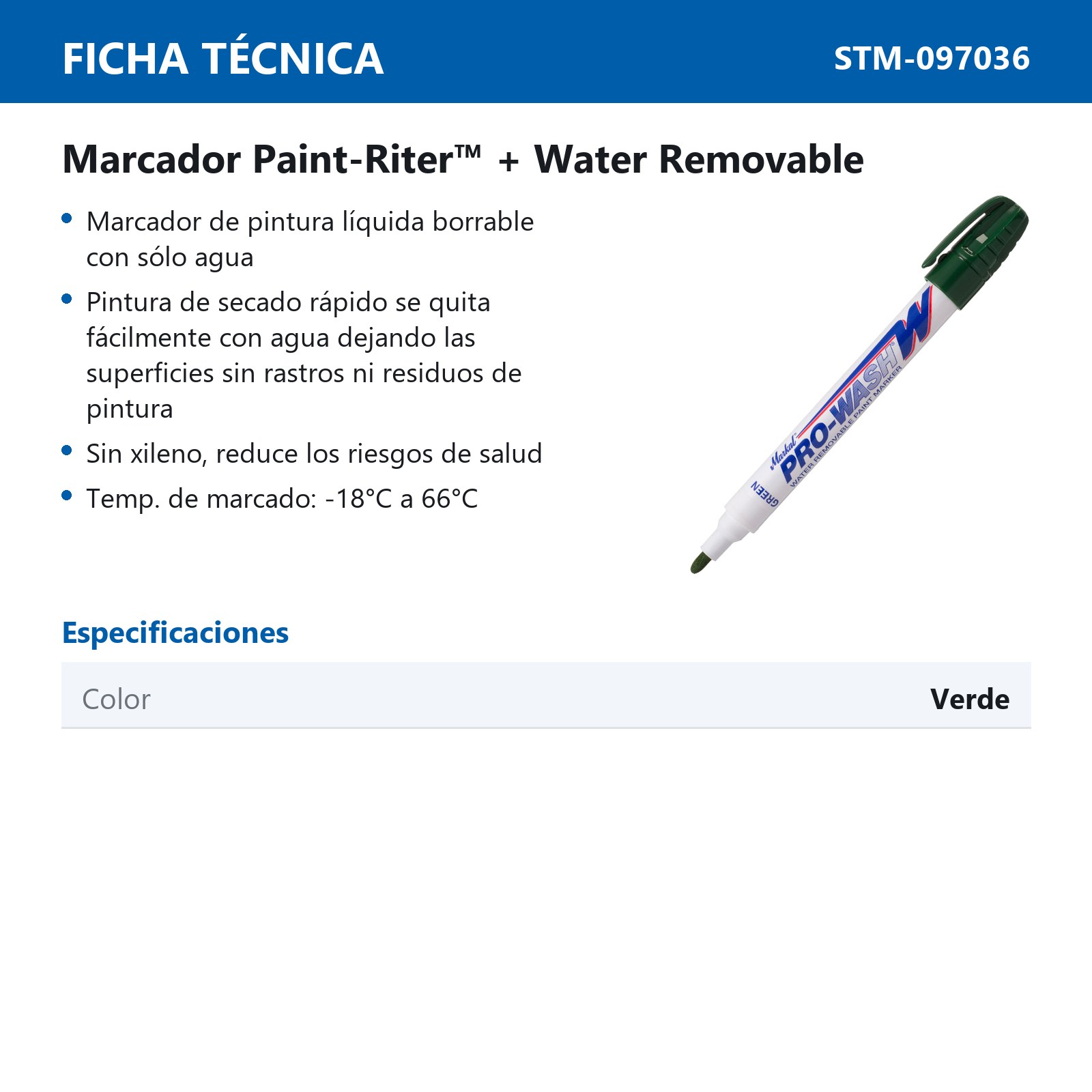 PROWASH-W VERDE (CAJA C/12 - PRECIO X PZA) - Imagen 3