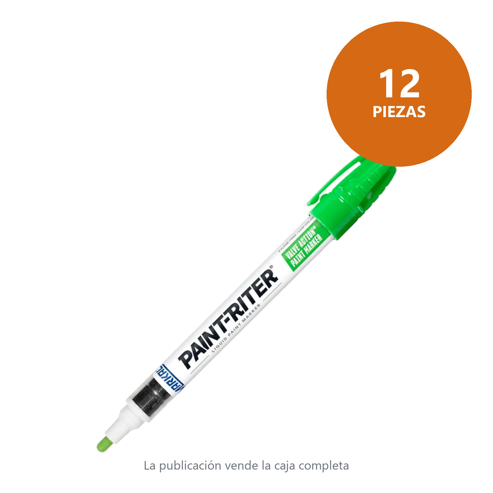 MARCADOR VALVE ACTION VERDE FLUORESCENTE (CAJA C/12 - PRECIO X PZA) - Imagen 2