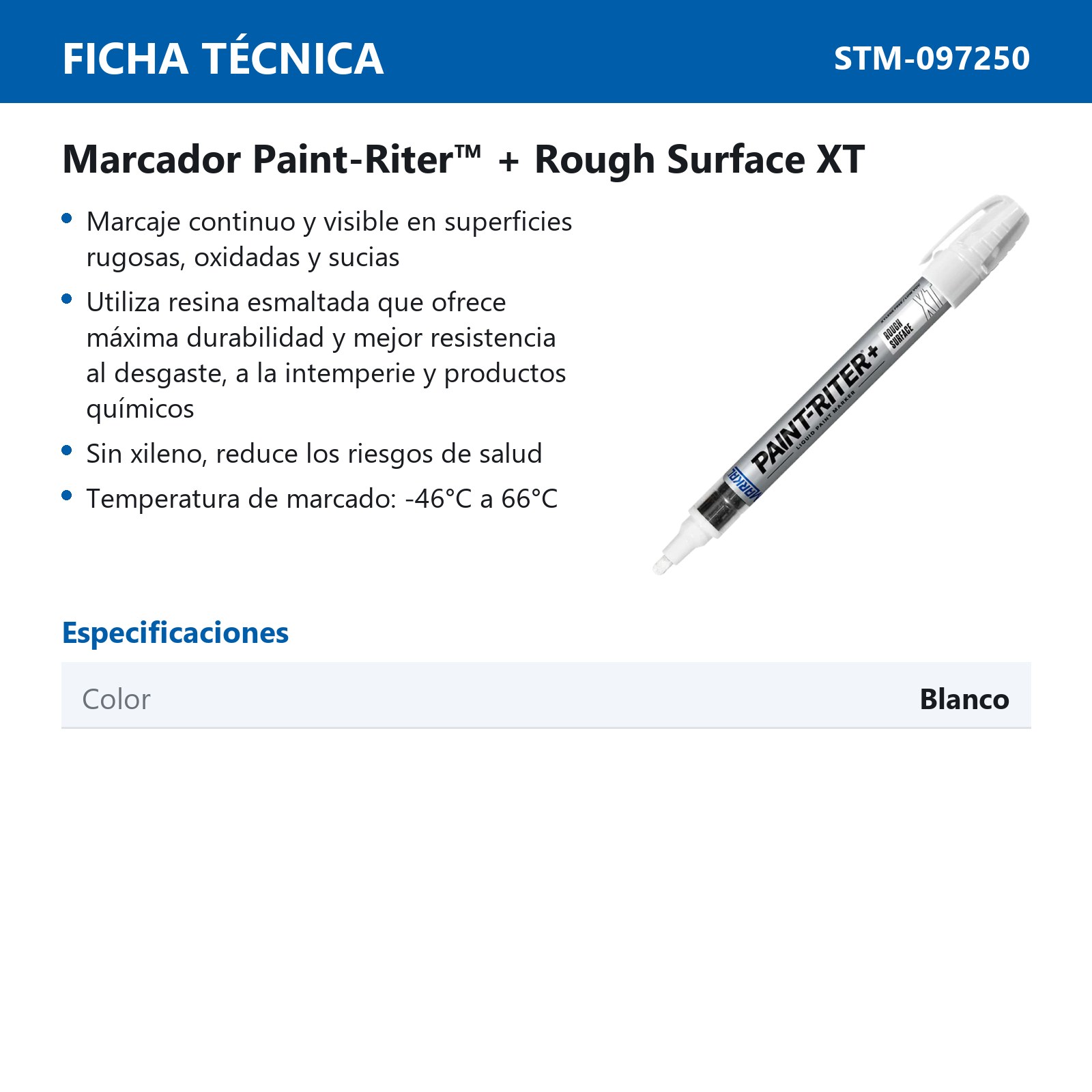 MARCADOR XT PROLINE BLANCO (CAJA C/12 - PRECIO X PZA) - Imagen 3