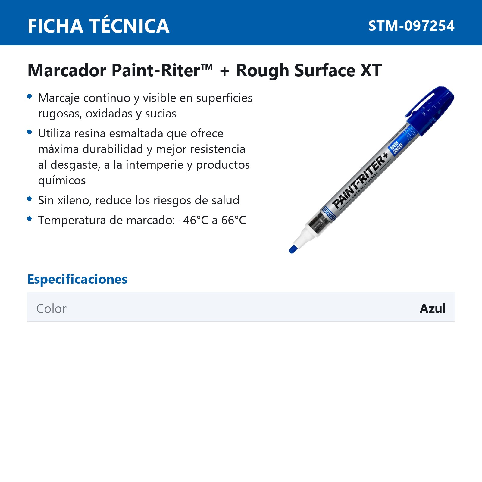 MARCADOR XT PROLINE AZUL (CAJA C/12 - PRECIO X PZA) - Imagen 3