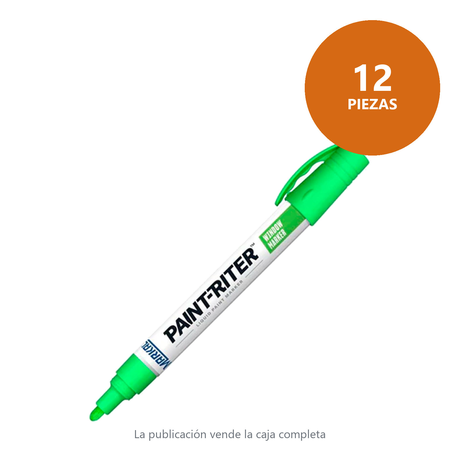 MARCADOR PAINT RITER PARA VIDRIO VERDE (CAJA C/12 - PRECIO X PZA) - Imagen 2