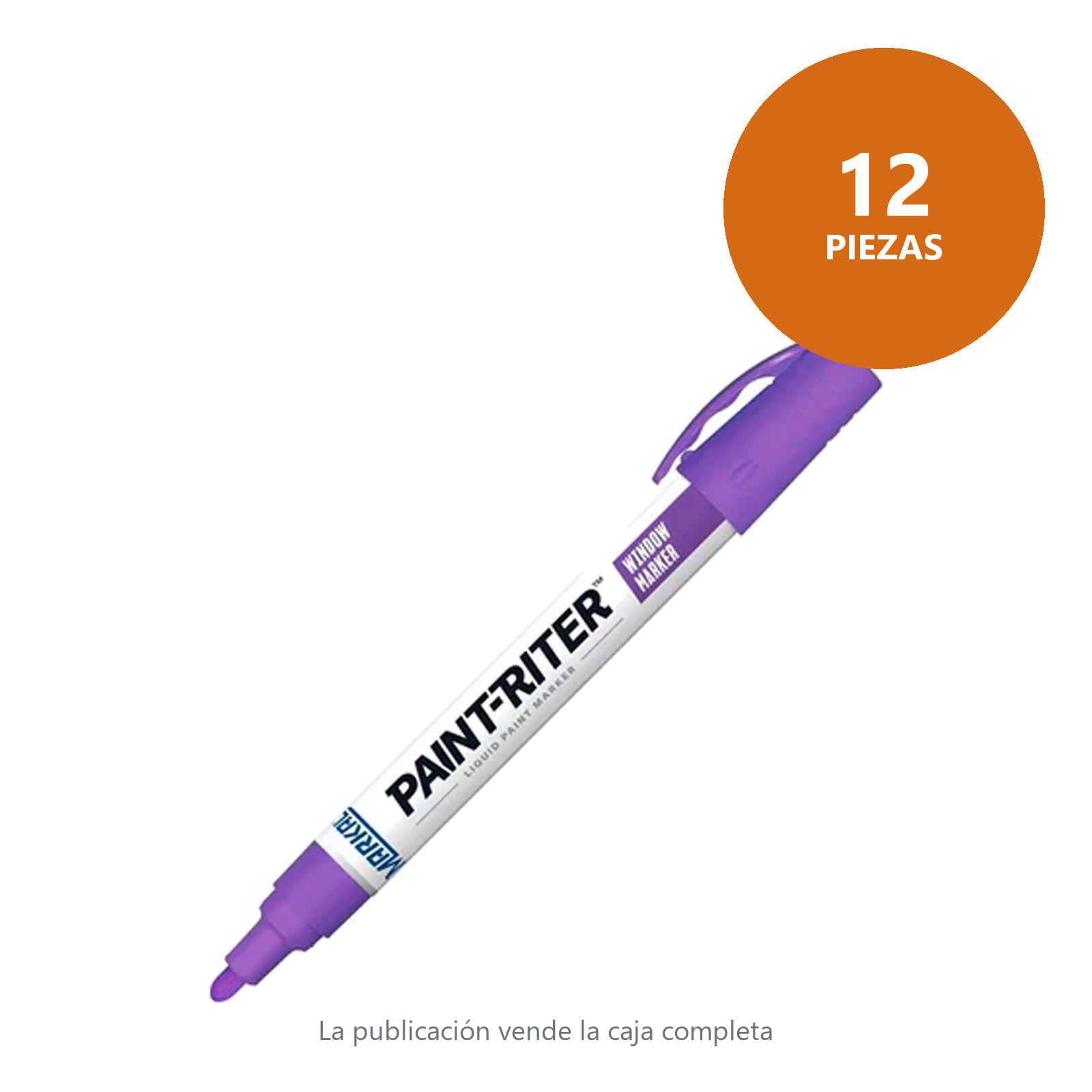 MARCADOR PAINT RITER PARA VIDRIO MORADO (CAJA C/12 - PRECIO X PZA) - Imagen 2