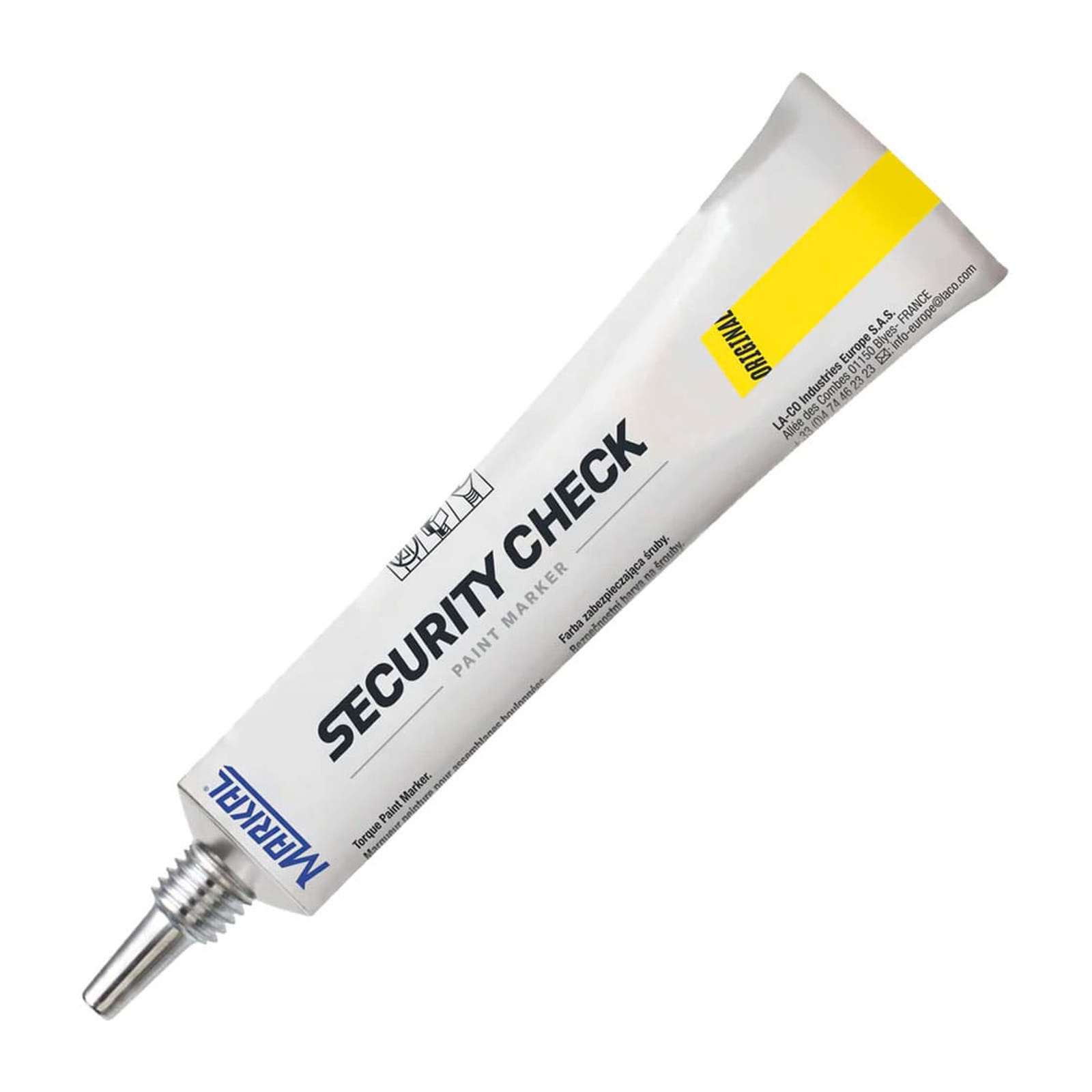 Marcador de Pintura Markal Security Check Amarillo