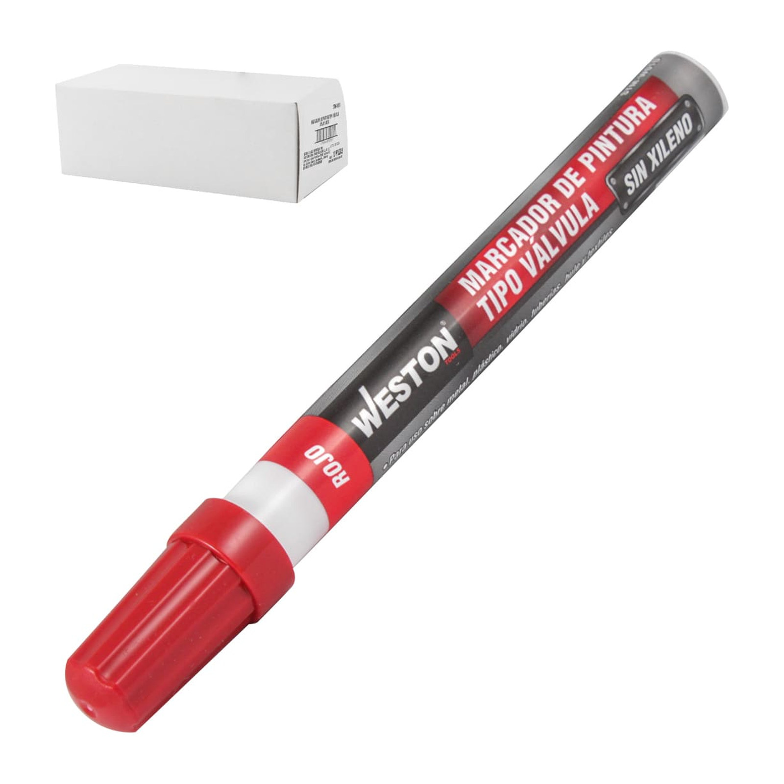Marcador de Pintura Tipo Válvula Rojo WESTON