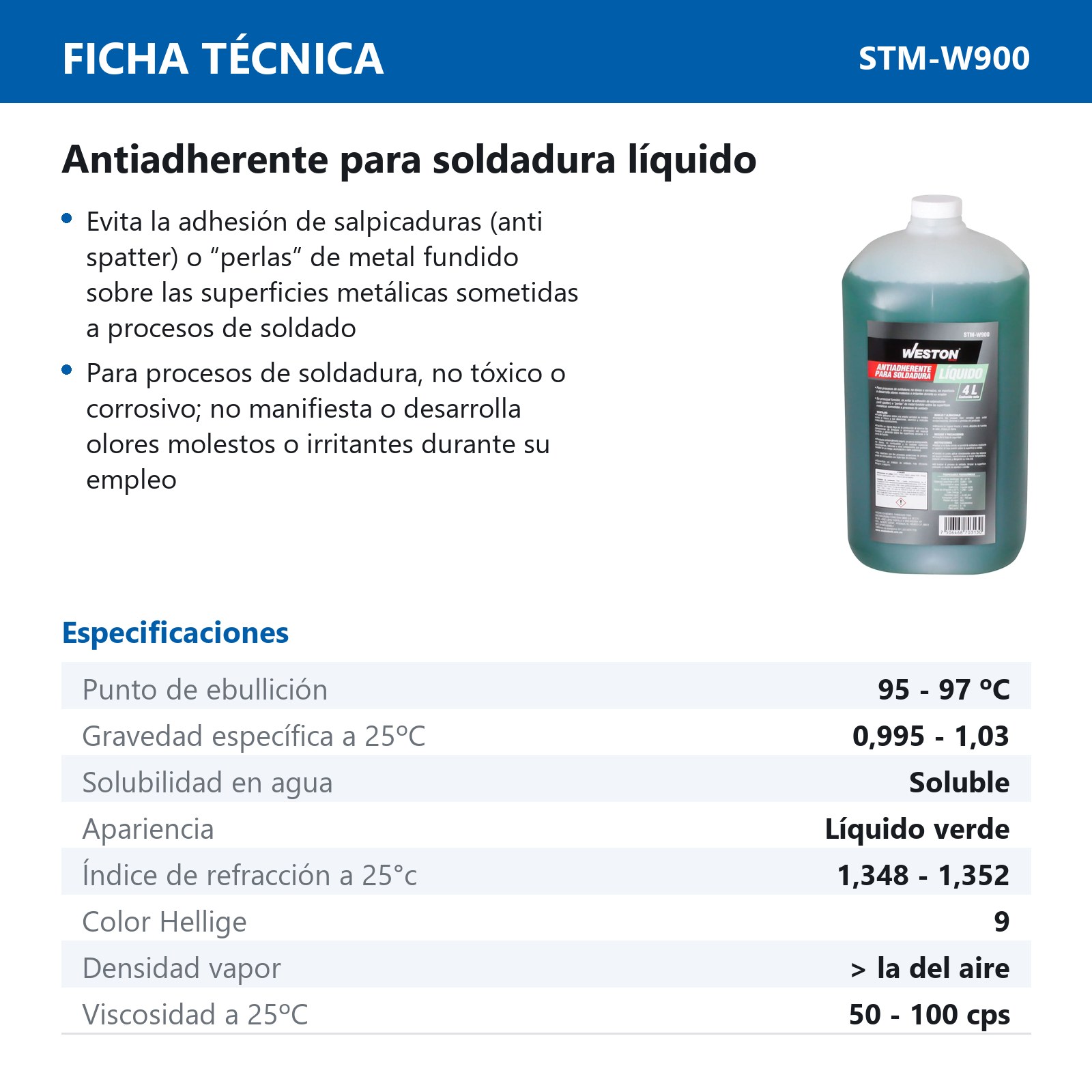 ANTI SPATTER LIQUIDO 4 LITROS - Imagen 2
