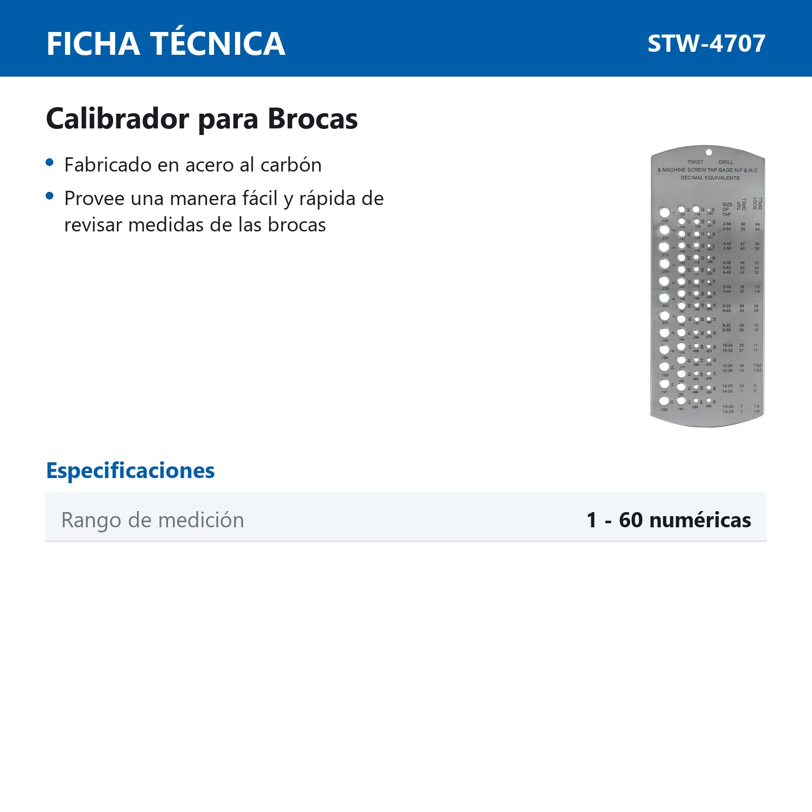GAGE P/BROCAS 1-60 - Imagen 2