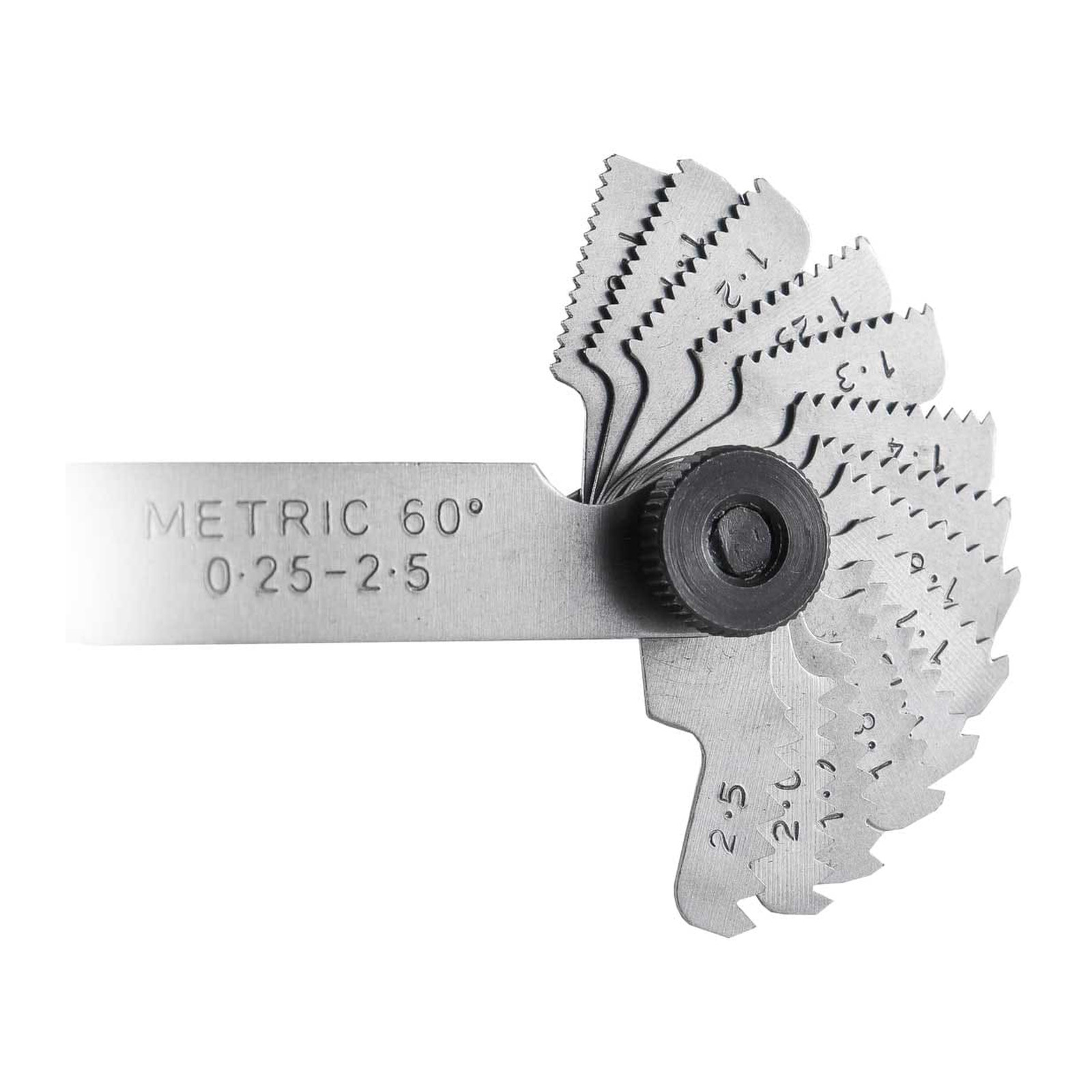 CONTADOR DE HILOS METRICO TPI 0.25-2.5 60° (28 LAMINAS) - Imagen 3