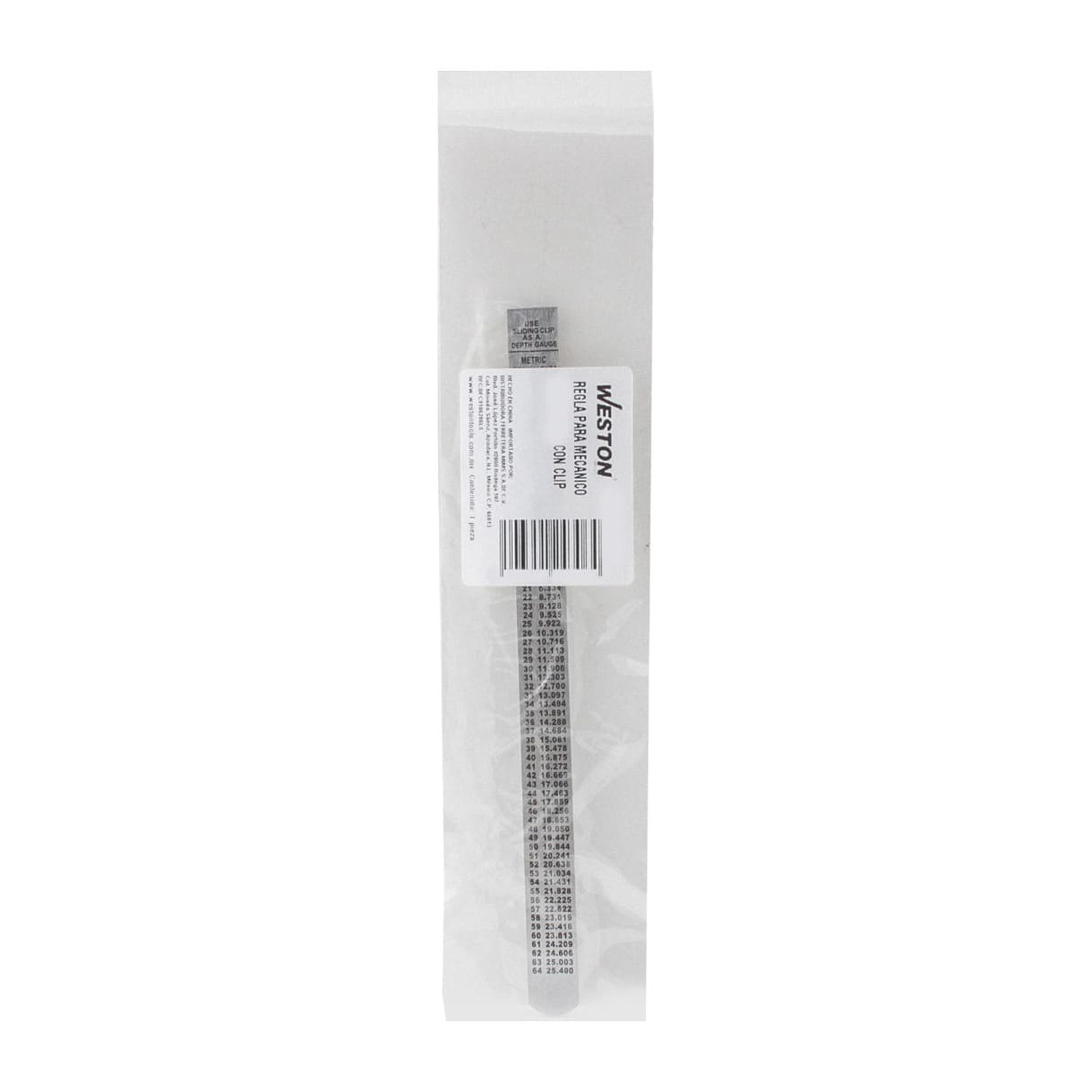 REGLA P/MECANICO 6" CON CLIP - Imagen 4