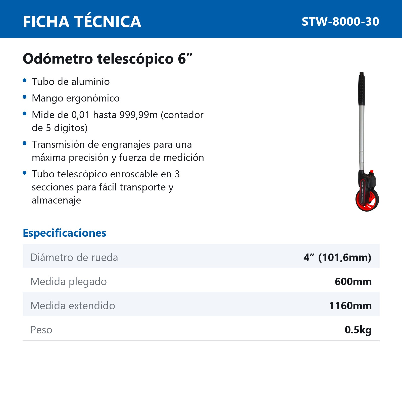 ODOMETRO TELESCOPICO 4 - Imagen 2