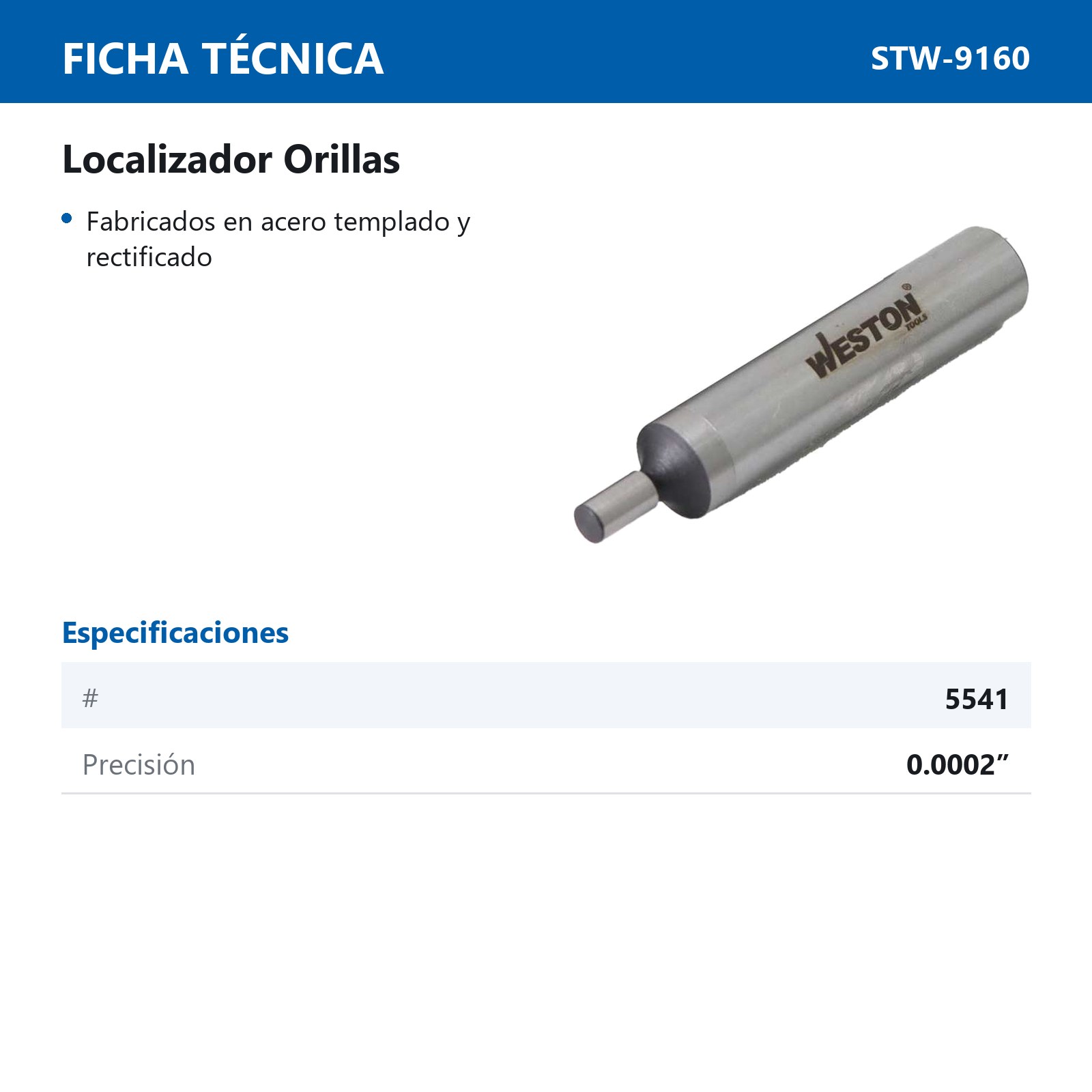 LOCALIZADOR D/ORILLAS 3/8" x 0.20" y 0.37", 1/2" x 0.20", 3/8" x 0.37", 1/2" x 0.50" JGO 4 PIEZAS - Imagen 2