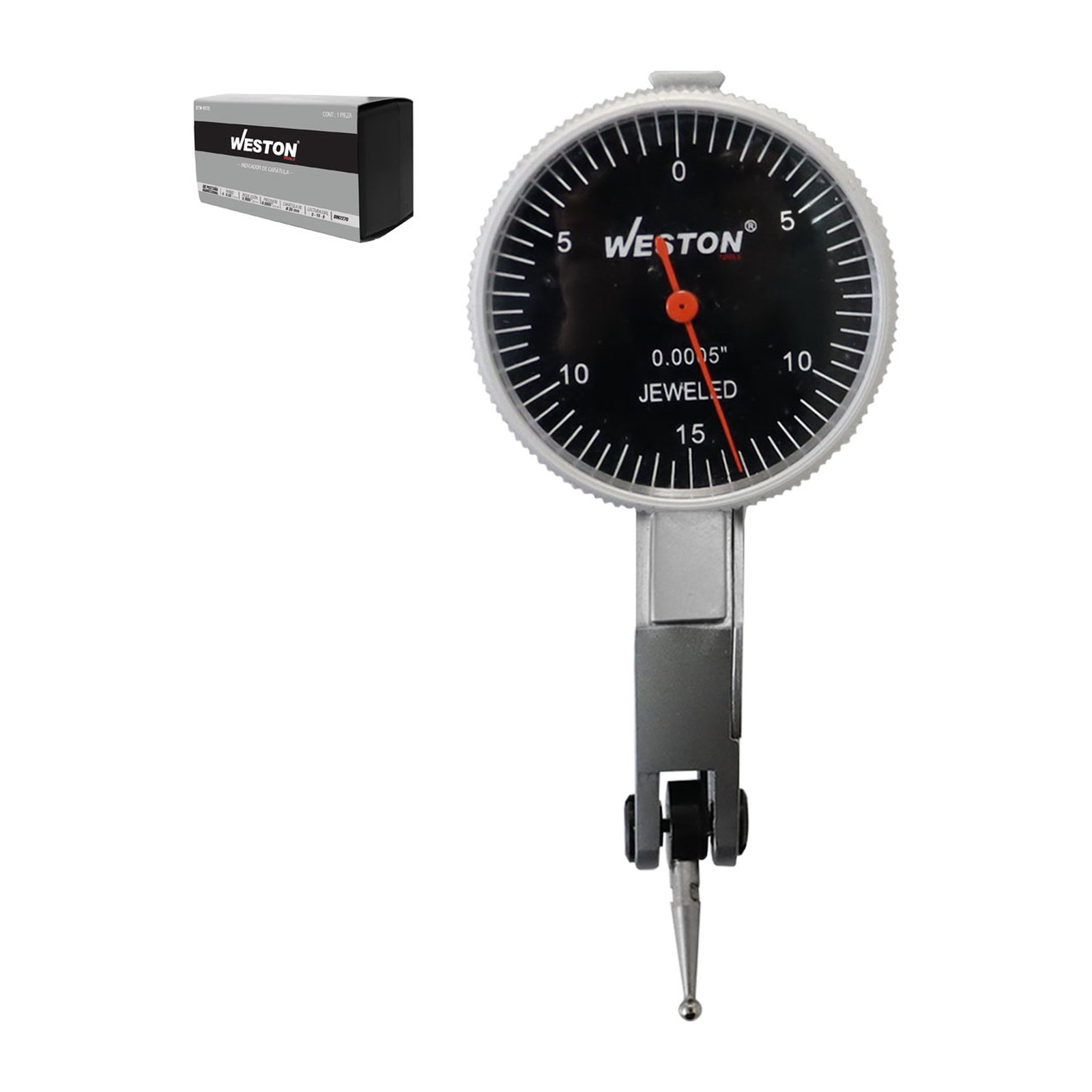 Indicador de Carátula con Pestaña WESTON 0 - 0.03" x 0.0005"