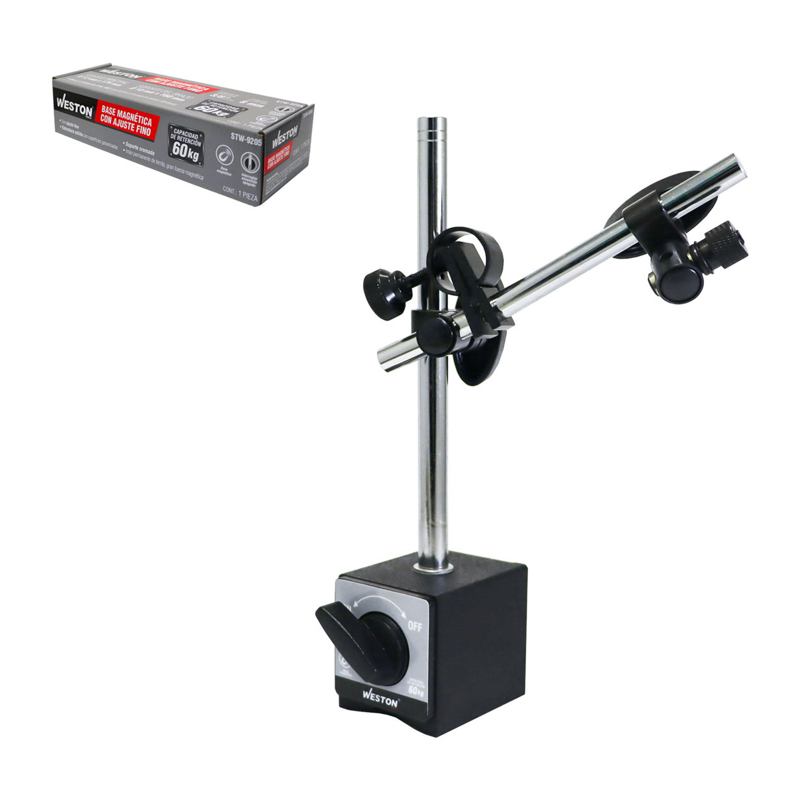 Base Magnética con Ajuste Fino 60 kg WESTON