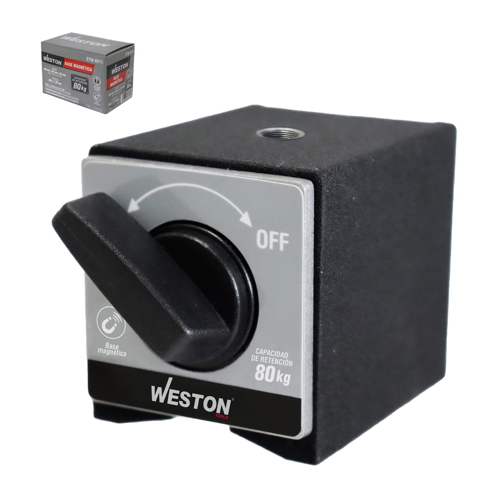 Base Magnética 80 kg 60 x 50 x 55 mm Weston