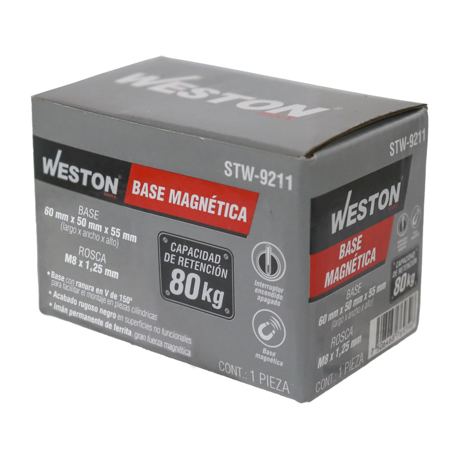 BASE MAGNETICA 80KG 60 X 50 X 55MM - Imagen 4