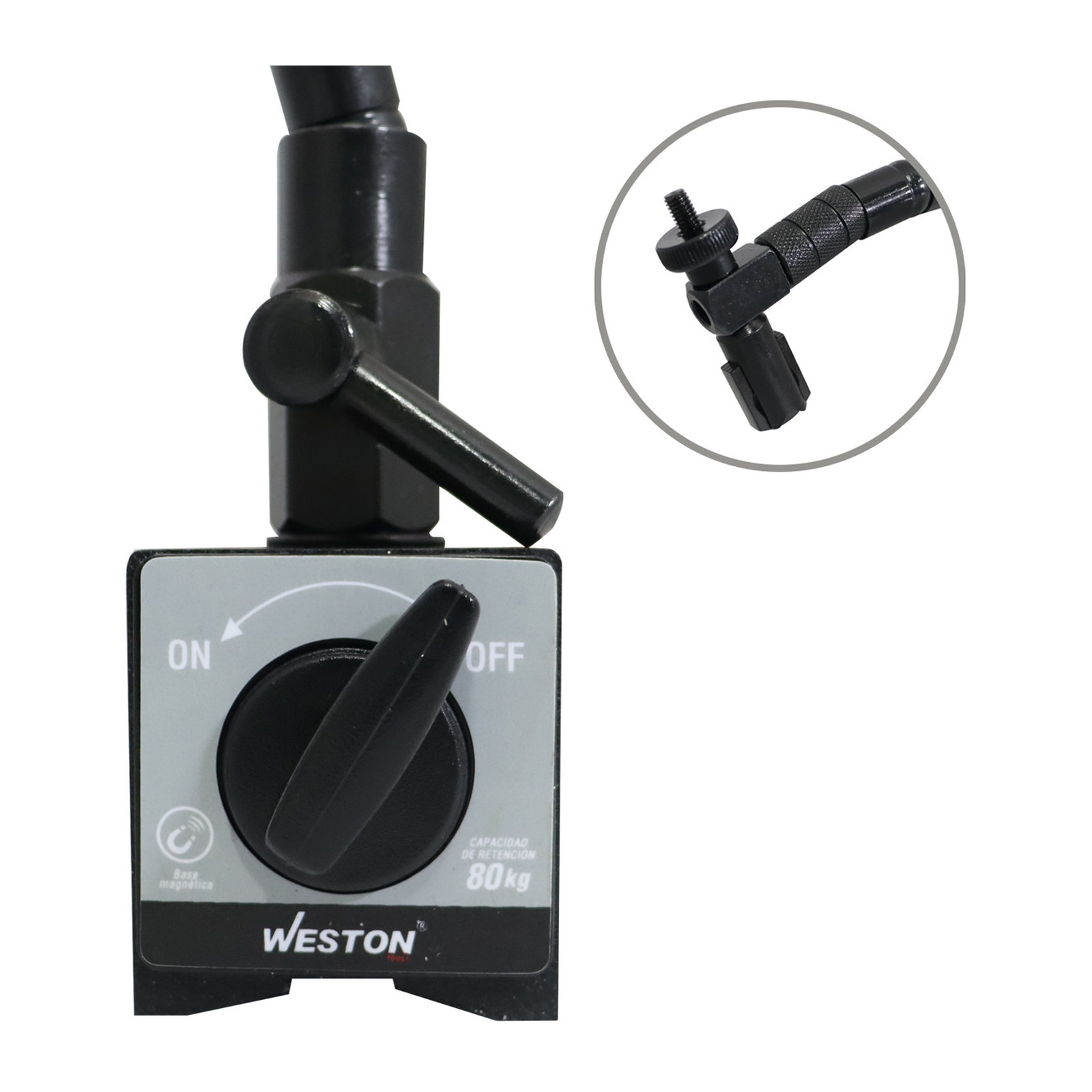 BASE MAGNETICA FLEXIBLE CAP. RETENCION 80 KG - Imagen 2
