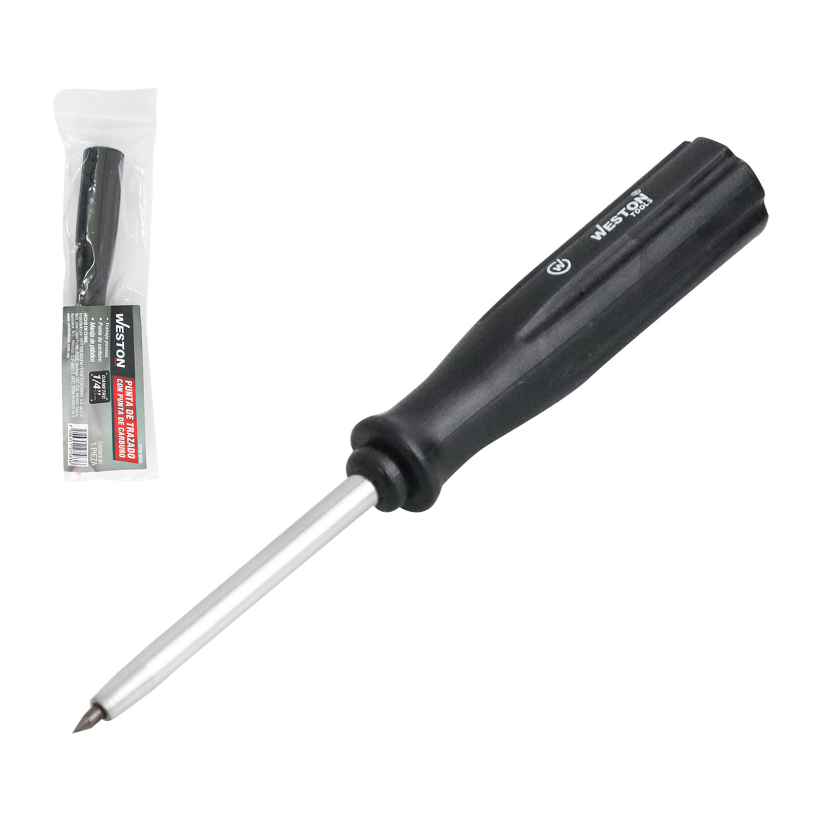 Punta de Trazado con Punta de Carburo 1/4" Weston