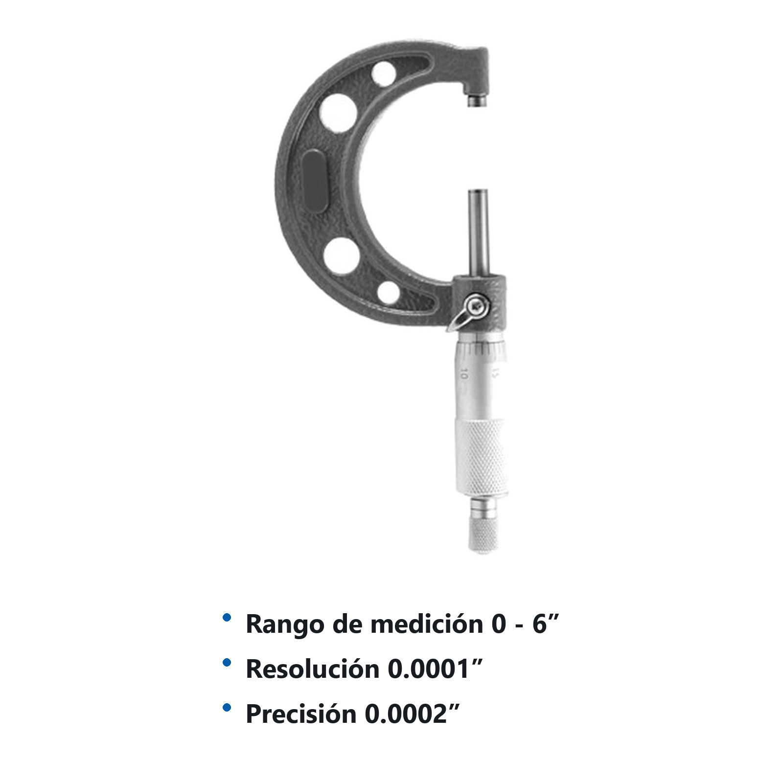 JUEGO MICROMETRO P/EXTERIORES TIPO MT 0 - 6" 6 PIEZAS - Imagen 2