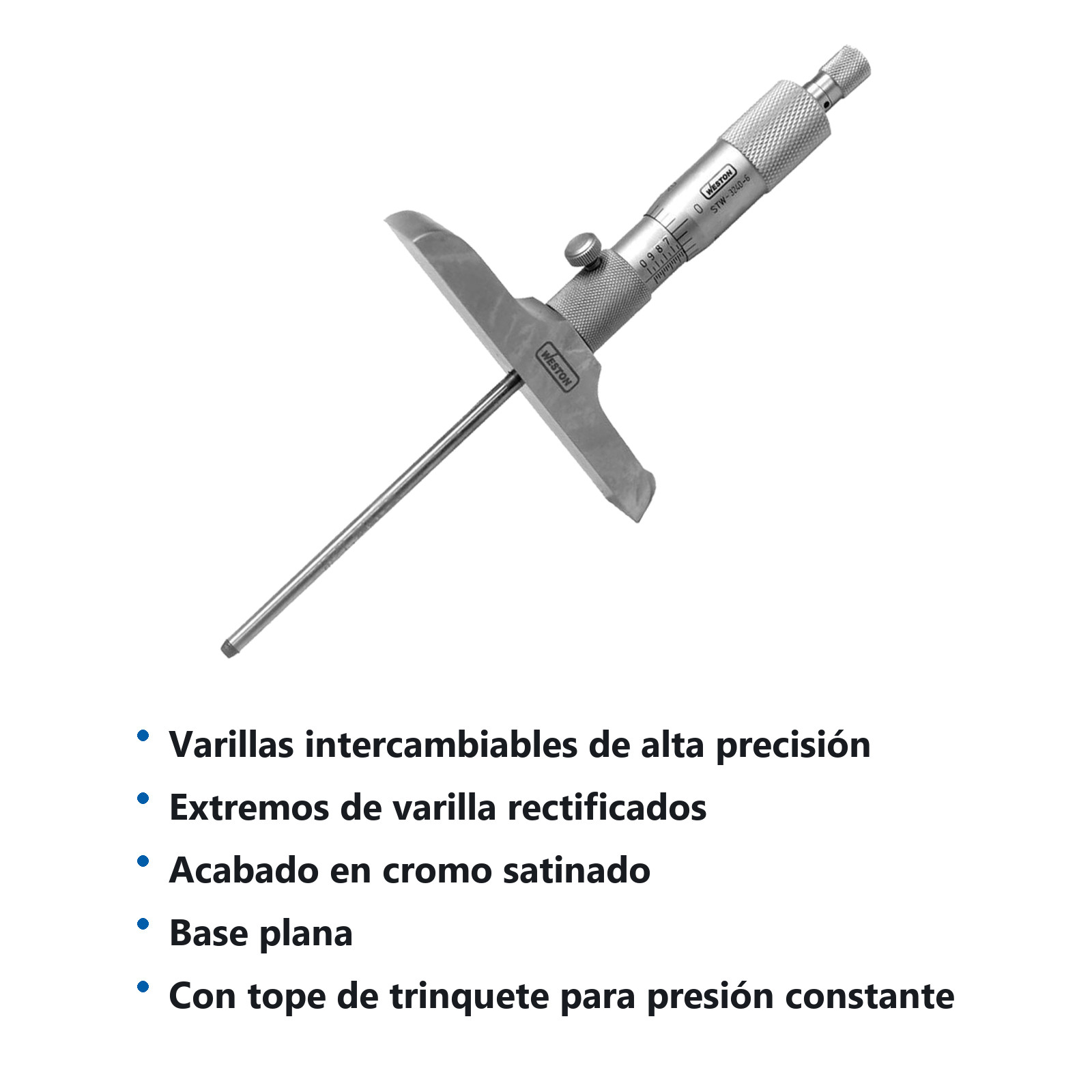MICROMETRO DE PROFUNDIDAD 0-12" - Imagen 2
