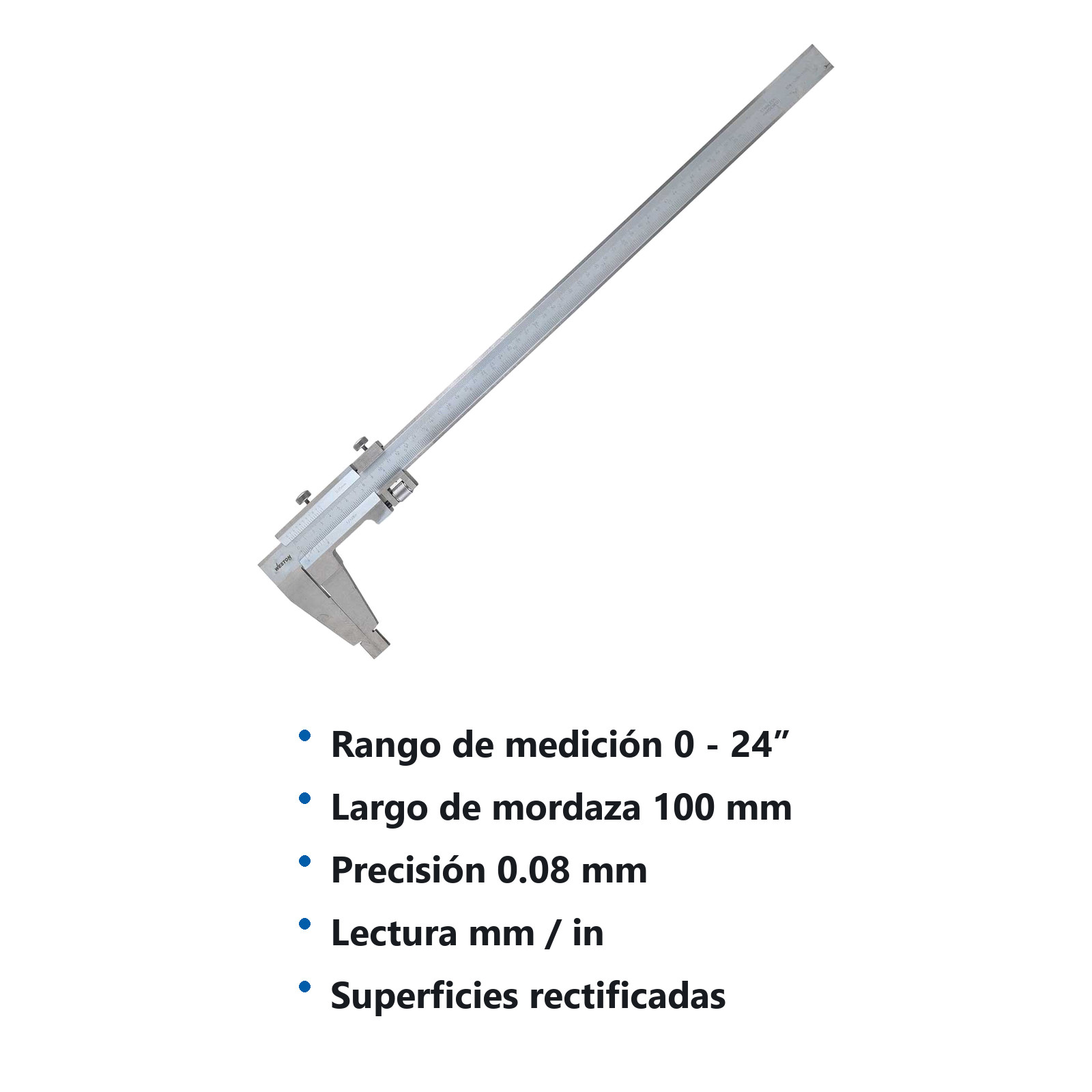 CALIBRADOR VERNIER ACERO AL CARBON 24" - Imagen 2