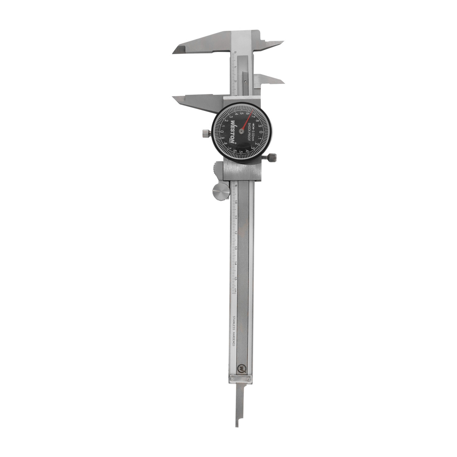 CALIBRADOR DE CARATULA A PRUEBA D/GOLPES ACERO INOX  0-150mm / ±0.03 mm / 0.02 mm - Imagen 2