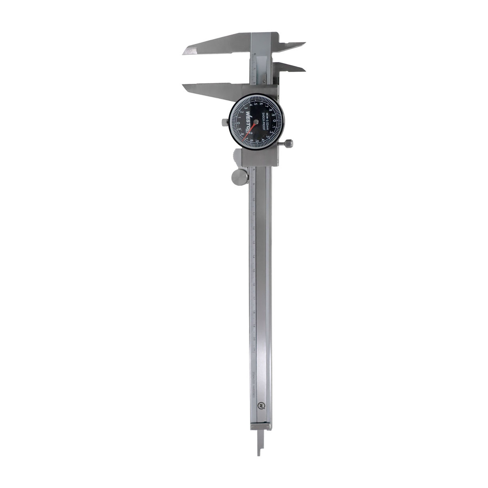 CALIBRADOR DE CARATULA A PRUEBA D/GOLPES ACERO INOX  0-200mm / ±0.03 mm / 0.02 mm - Imagen 3