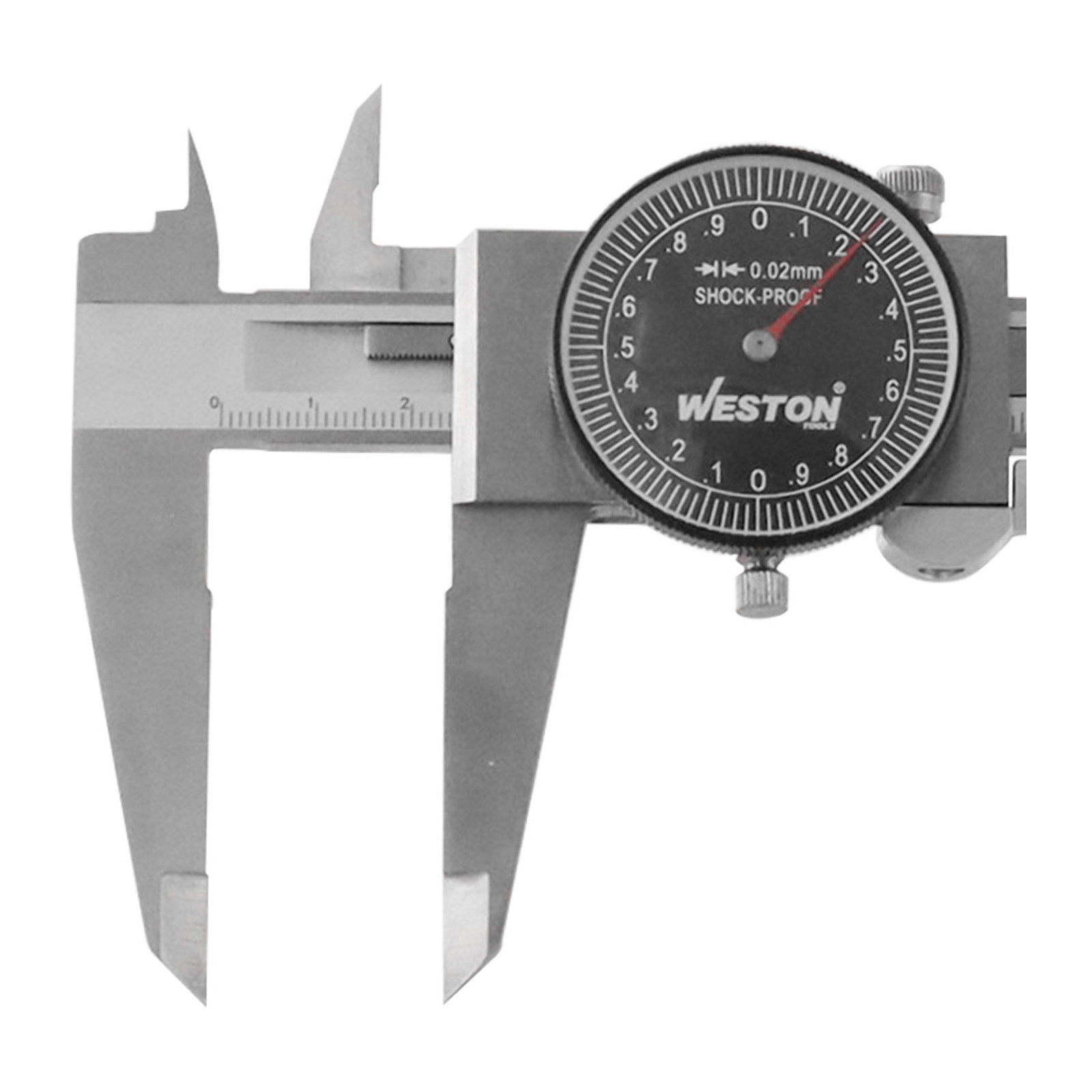 CALIBRADOR DE CARATULA A PRUEBA D/GOLPES ACERO INOX  0-300mm / ±0.04 mm / 0.02 mm - Imagen 3