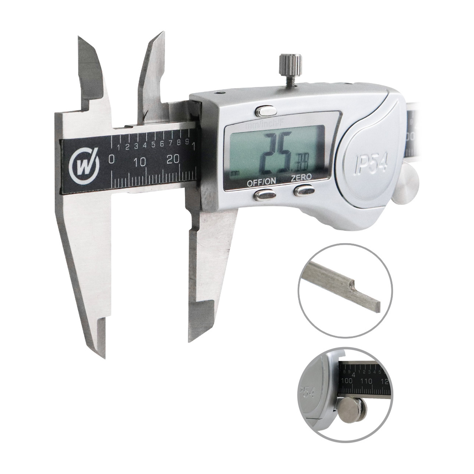 CALIBRADOR DIGITAL ACERO INOX. A PRUEBA D AGUA IP54 6" - Imagen 3