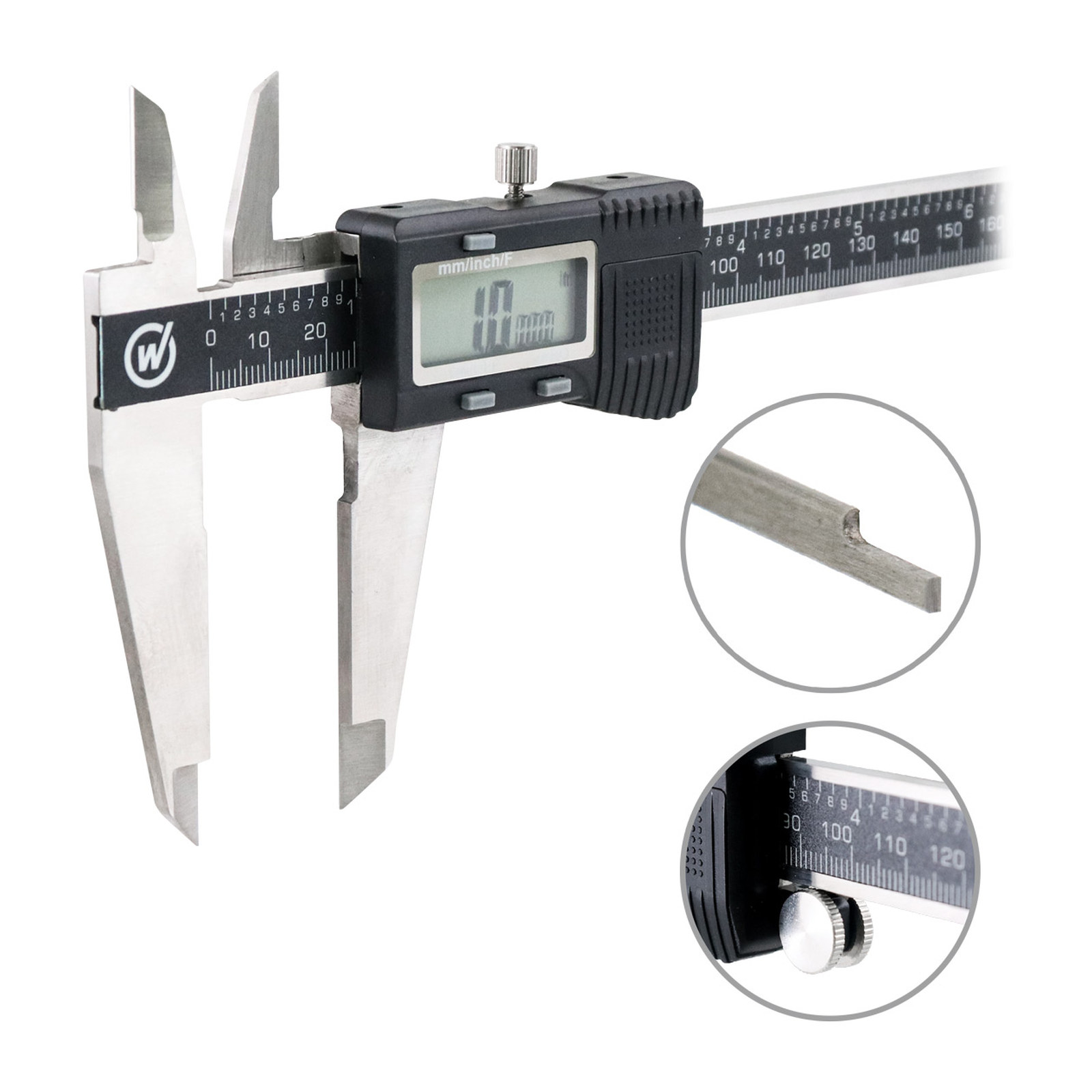 CALIBRADOR DIGITAL ACERO INOX. CARCASA PLASTICA 12" - Imagen 3