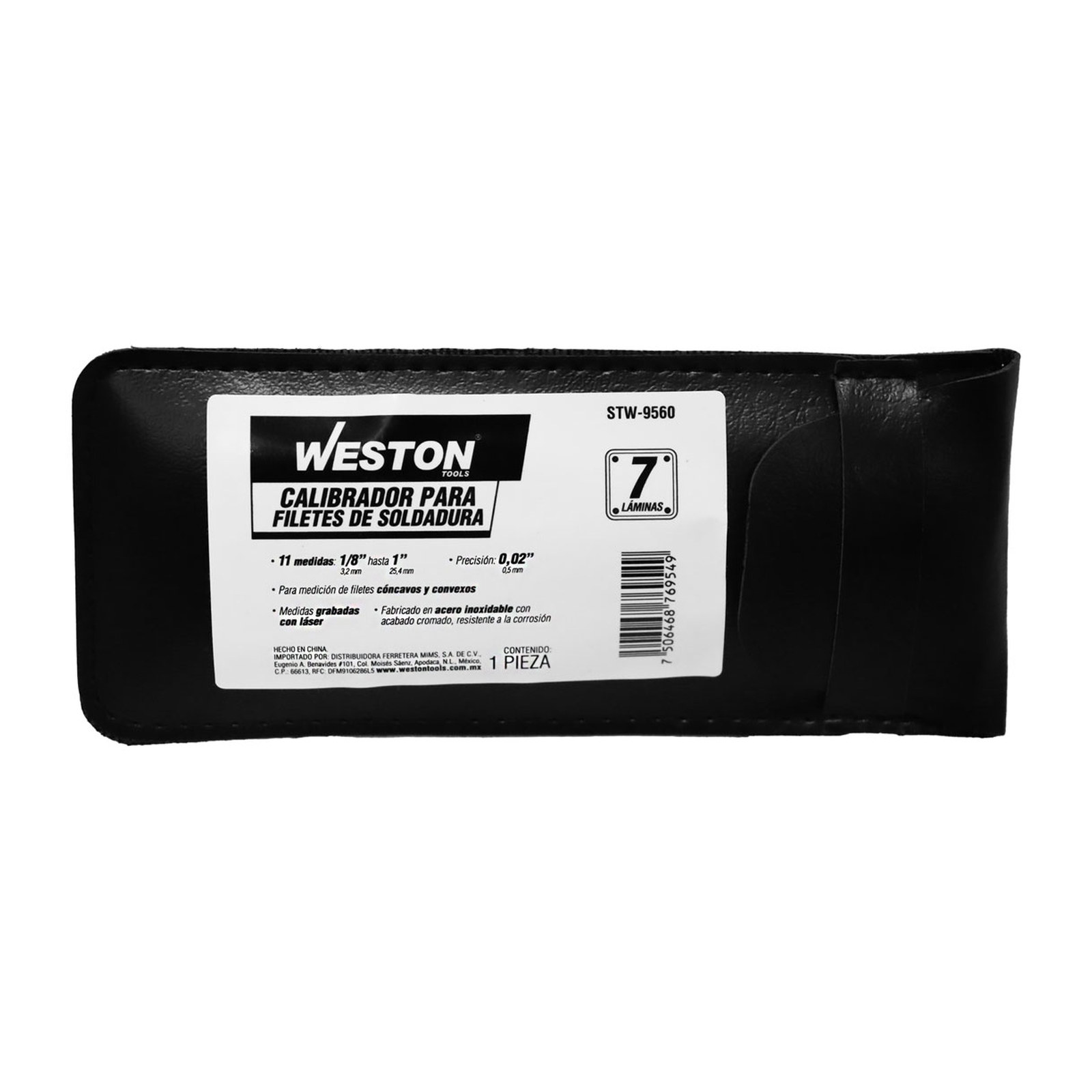 CALIBRADOR P/FILETES DE SOLDADURA 1/8'' - 1'' - Imagen 4