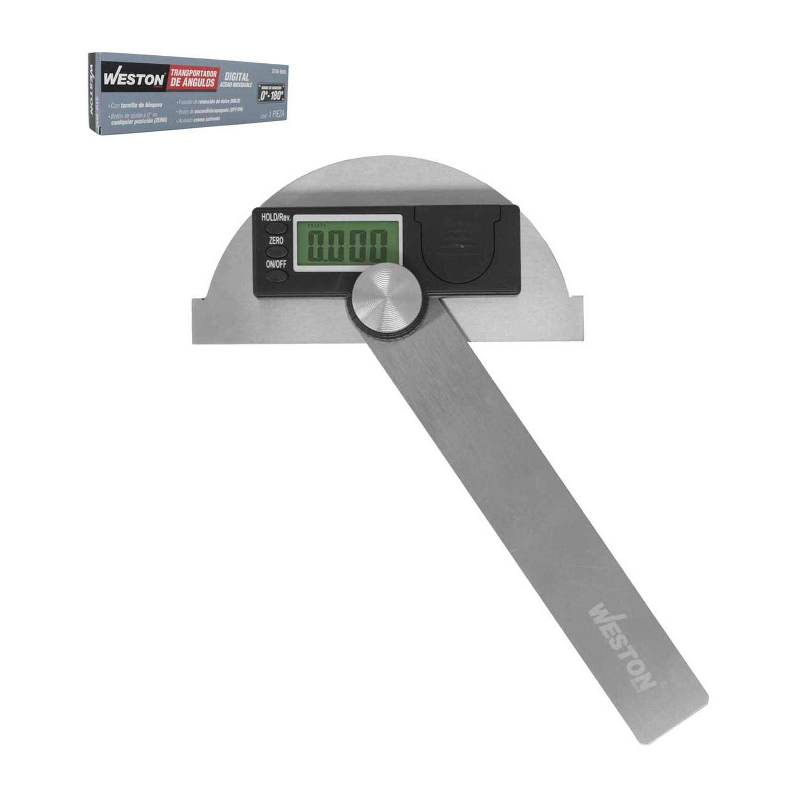 Transportador Digital Industrial 180° 120 x 150 mm WESTON