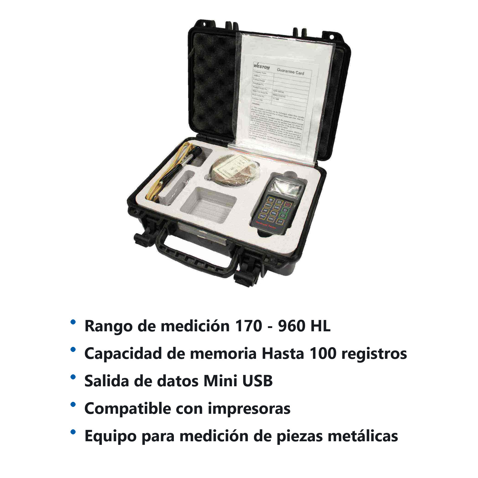 PROBADOR D/DUREZA PORTATIL S/IMPRESOR - Imagen 2