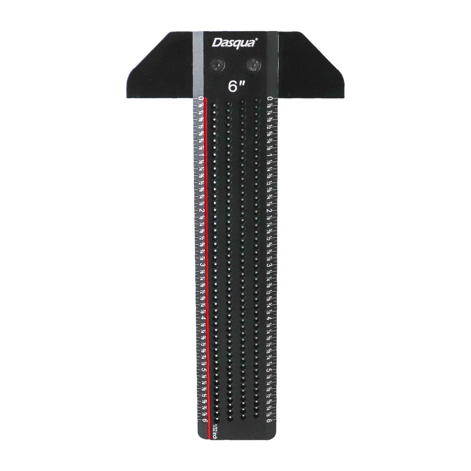 REGLA DE ALUMINO EN FORMA DE T CON AGUJEROS PARA MARCADO 6" - Imagen 2