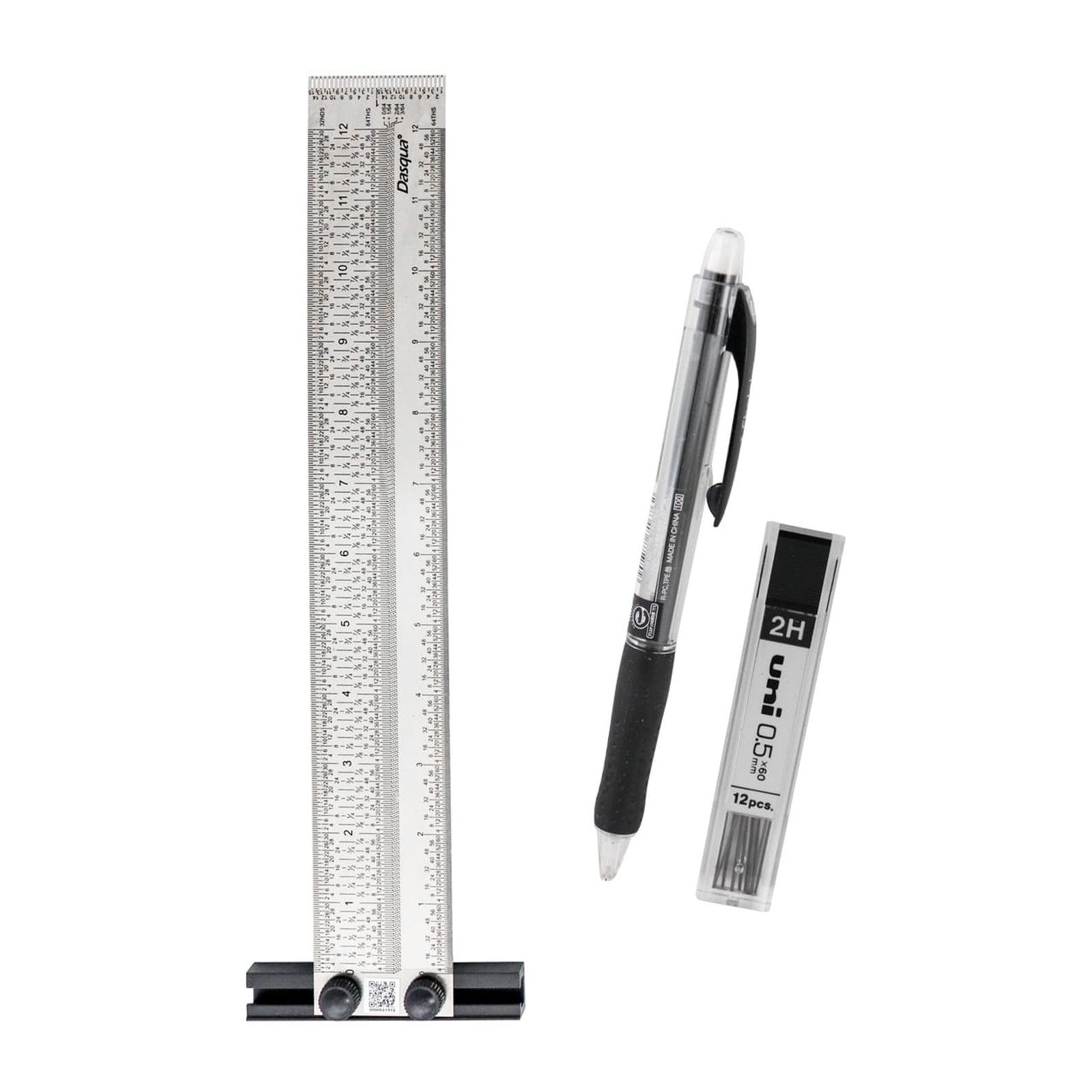 REGLA DE PRECISION DE MARCADO EN FORMA DE T DE AC. INOX. 12" CON 1 LAPICERO Y PUNTILLAS - Imagen 2