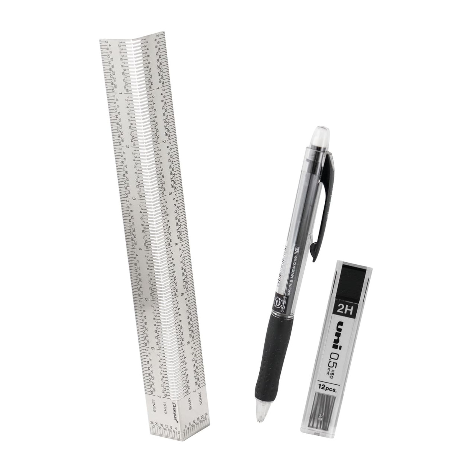 REGLA DE PRECISION DE MARCADO DE ANGULOS DE AC. INOX. 7" CON 1 LAPICERO Y PUNTILLAS - Imagen 2